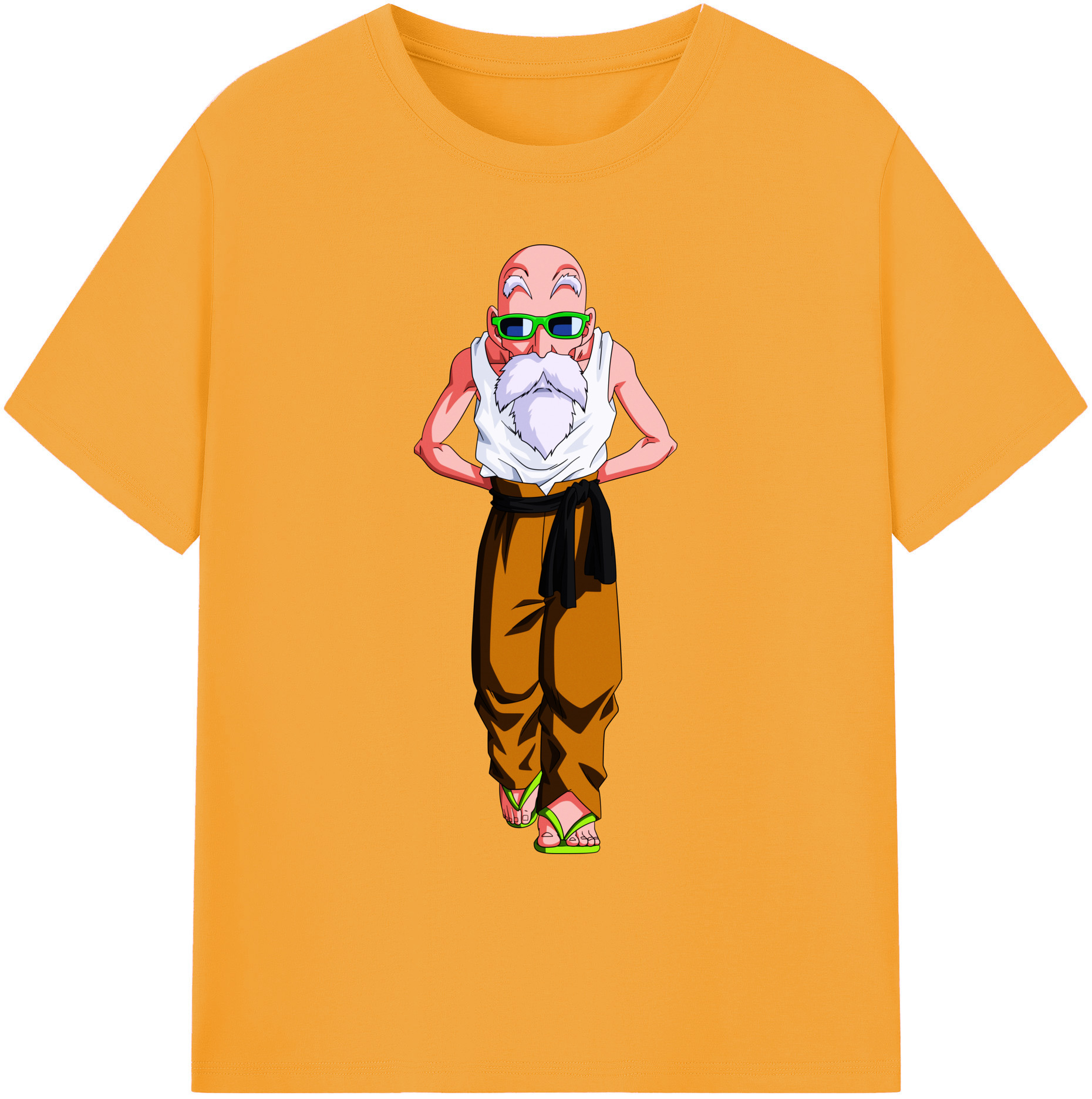 （画像用） ドラゴンボール 亀仙人（かめせんにん） DRAGON BALL Master Roshi Kame Sennin 綿100％ メンズ半袖Tシャツ｜肌触りやわらか＆通気性