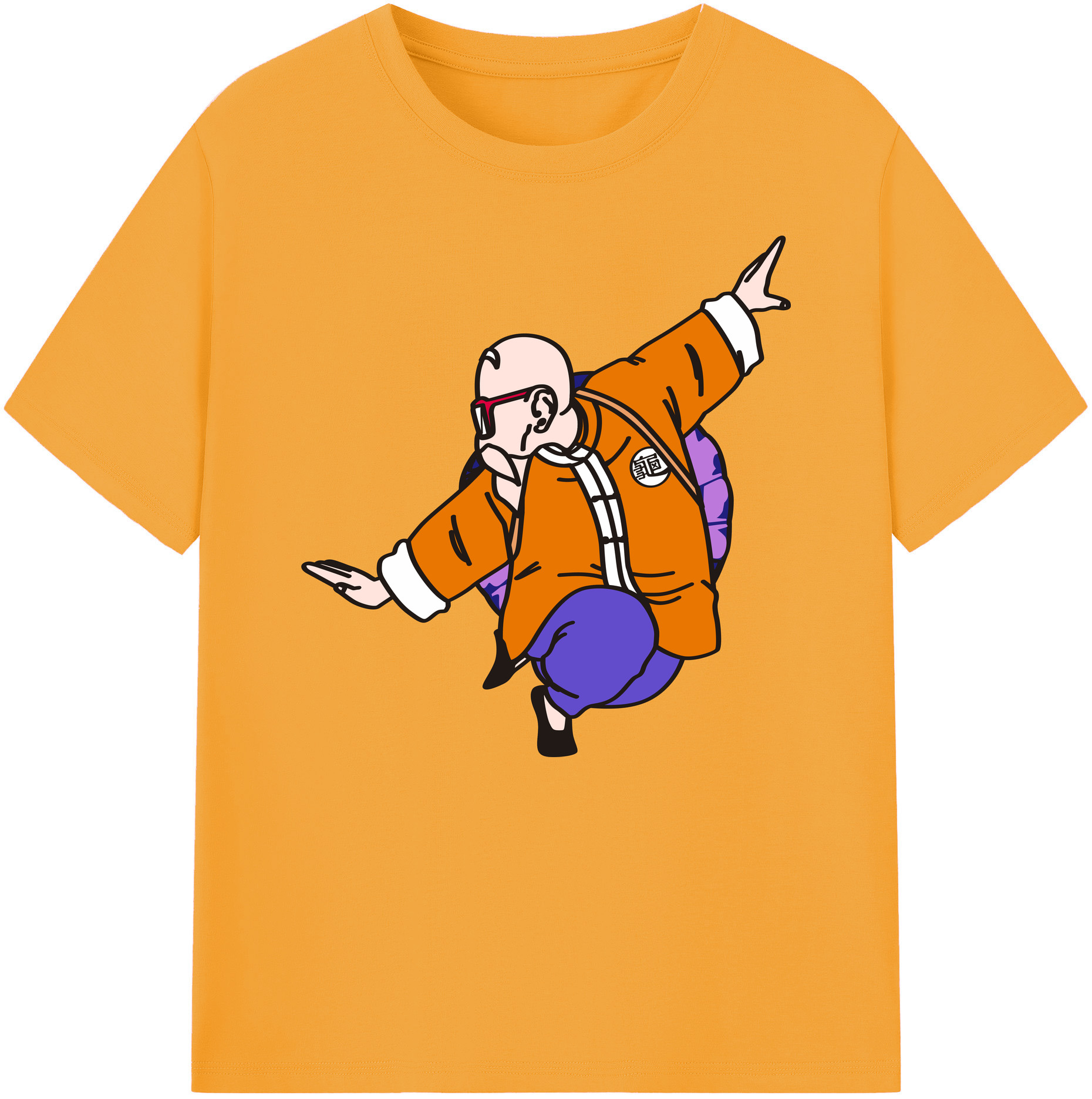 （画像用） ドラゴンボール 亀仙人（かめせんにん） DRAGON BALL Master Roshi Kame Sennin 綿100％ メンズ半袖Tシャツ｜肌触りやわらか＆通気性