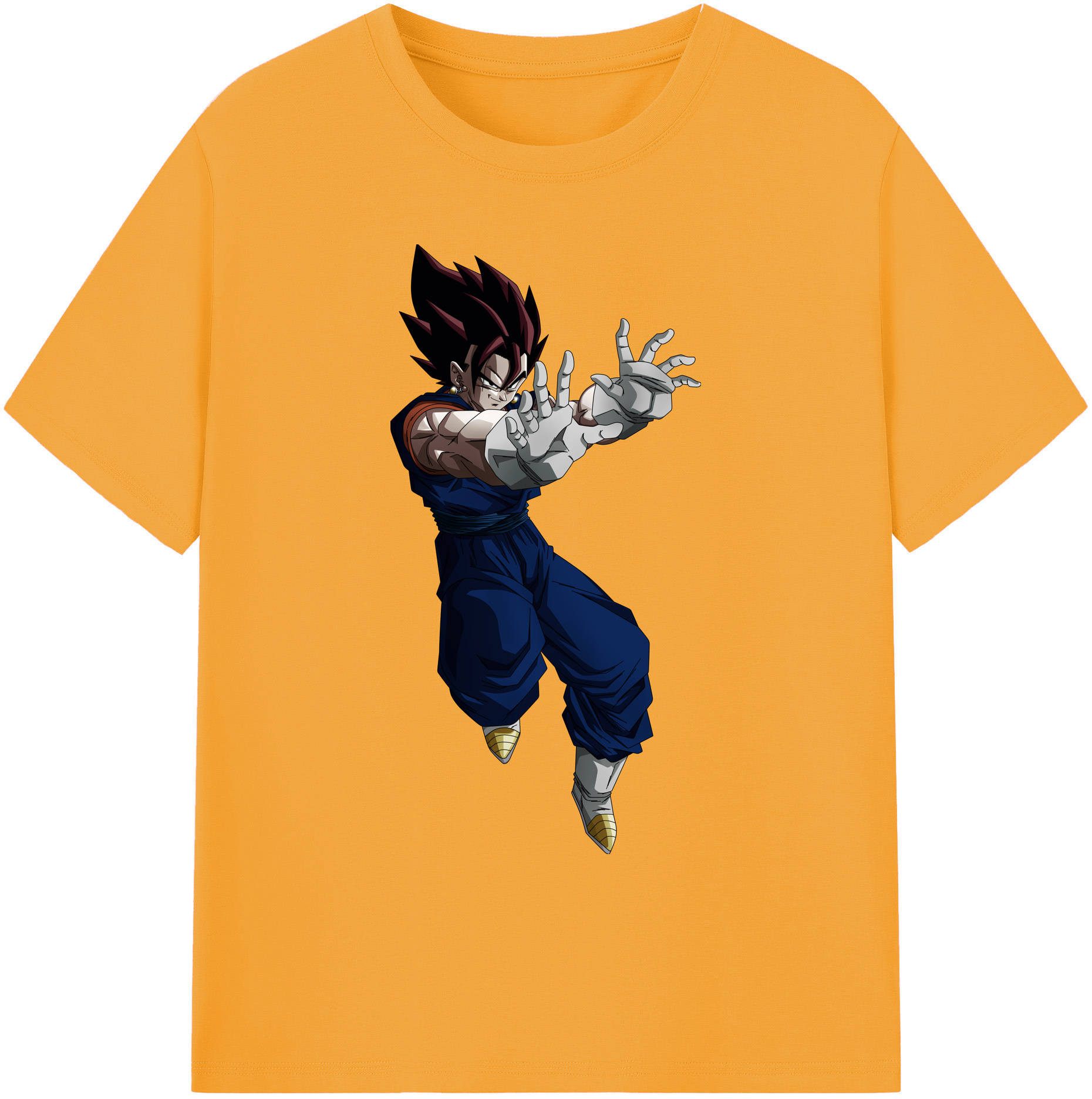 （画像用） ドラゴンボール ベジット DRAGON BALL Vegetto 綿100％ メンズ半袖Tシャツ｜肌触りやわらか＆通気性