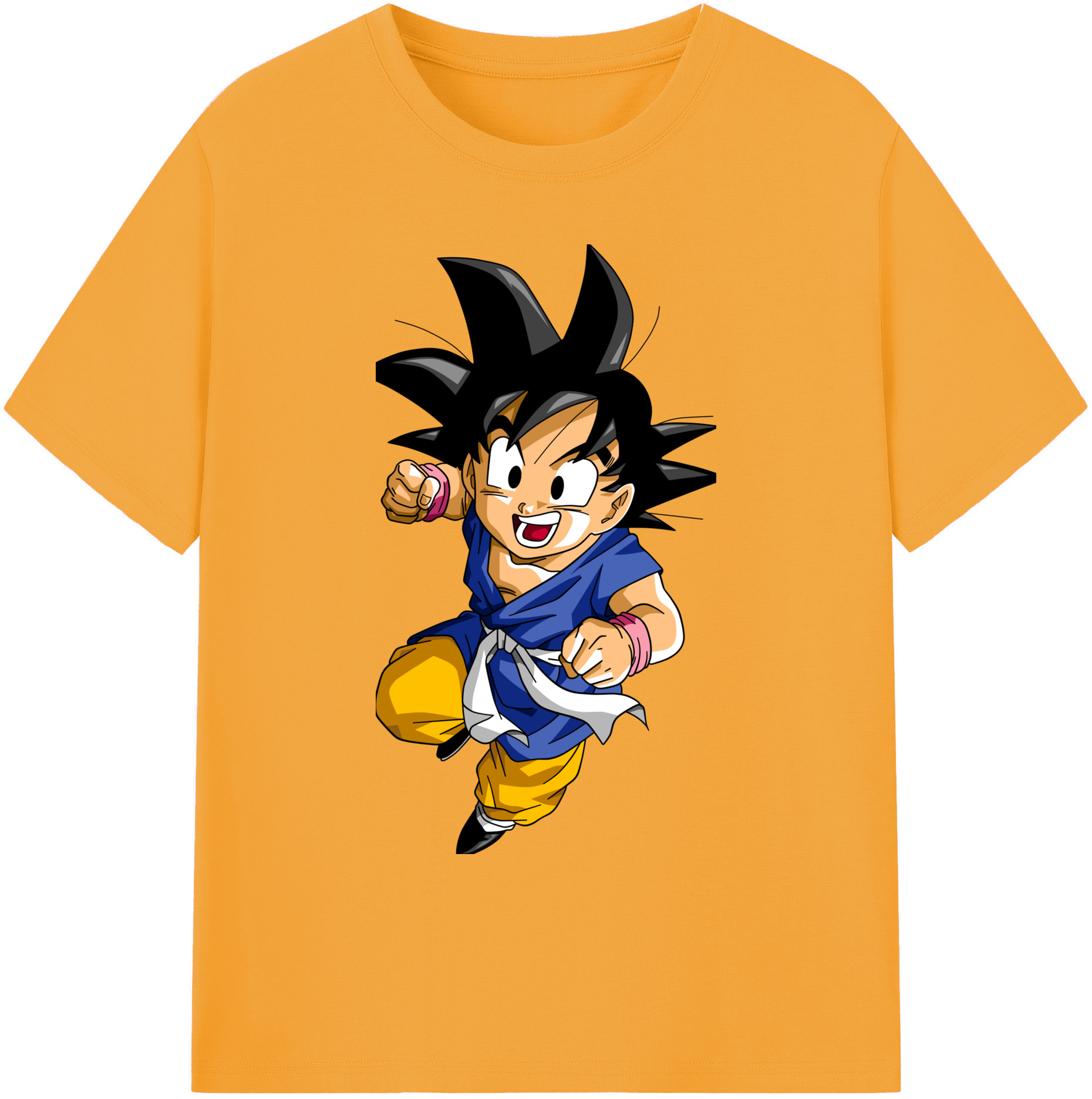 （画像用） ドラゴンボール 孫悟天 そん ごてん DRAGON BALL Son Goten 綿100％ メンズ半袖Tシャツ｜肌触りやわらか＆通気性