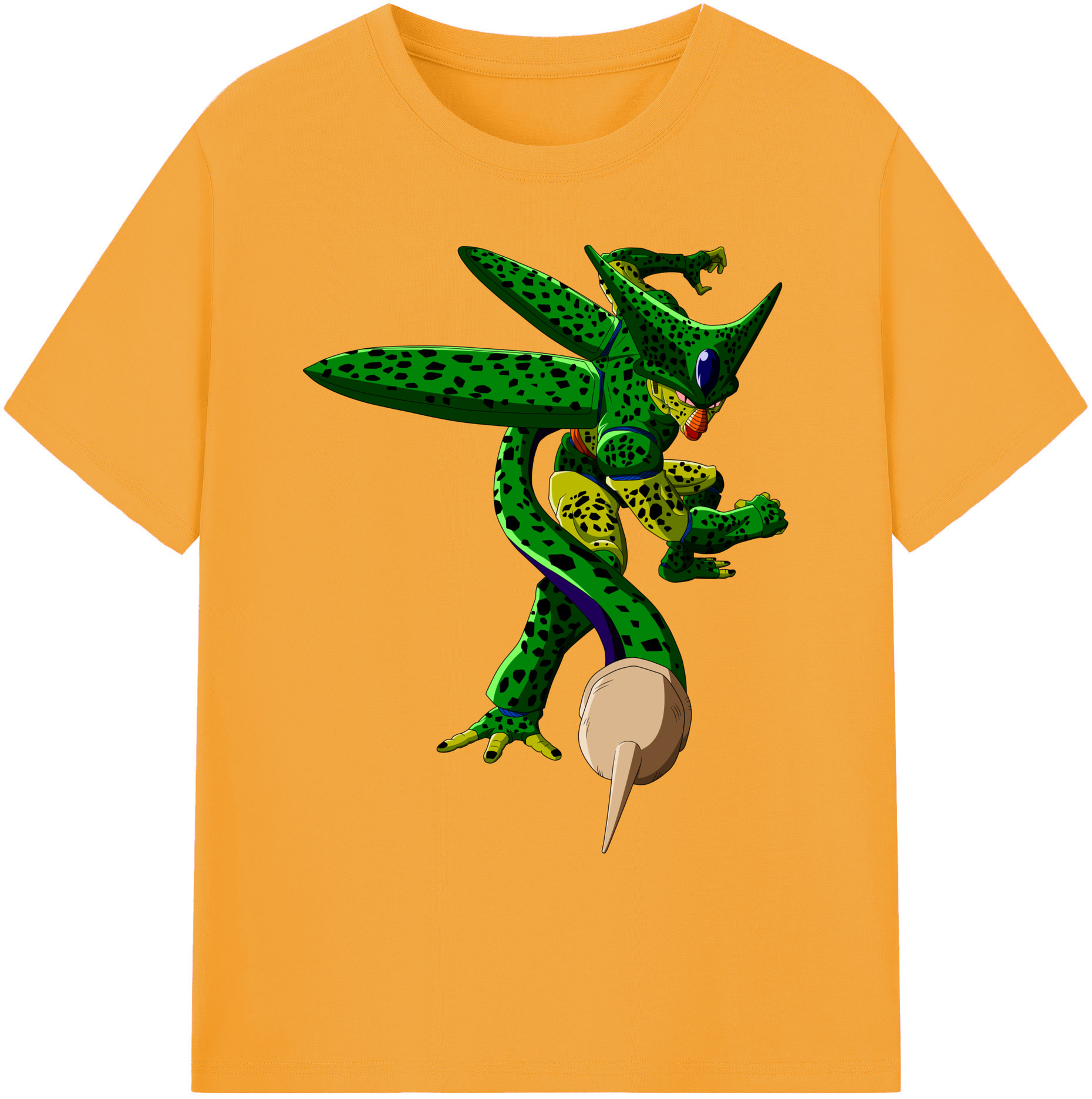 （画像用） ドラゴンボール セル DRAGON BALL Cell 綿100％ メンズ半袖Tシャツ｜肌触りやわらか＆通気性