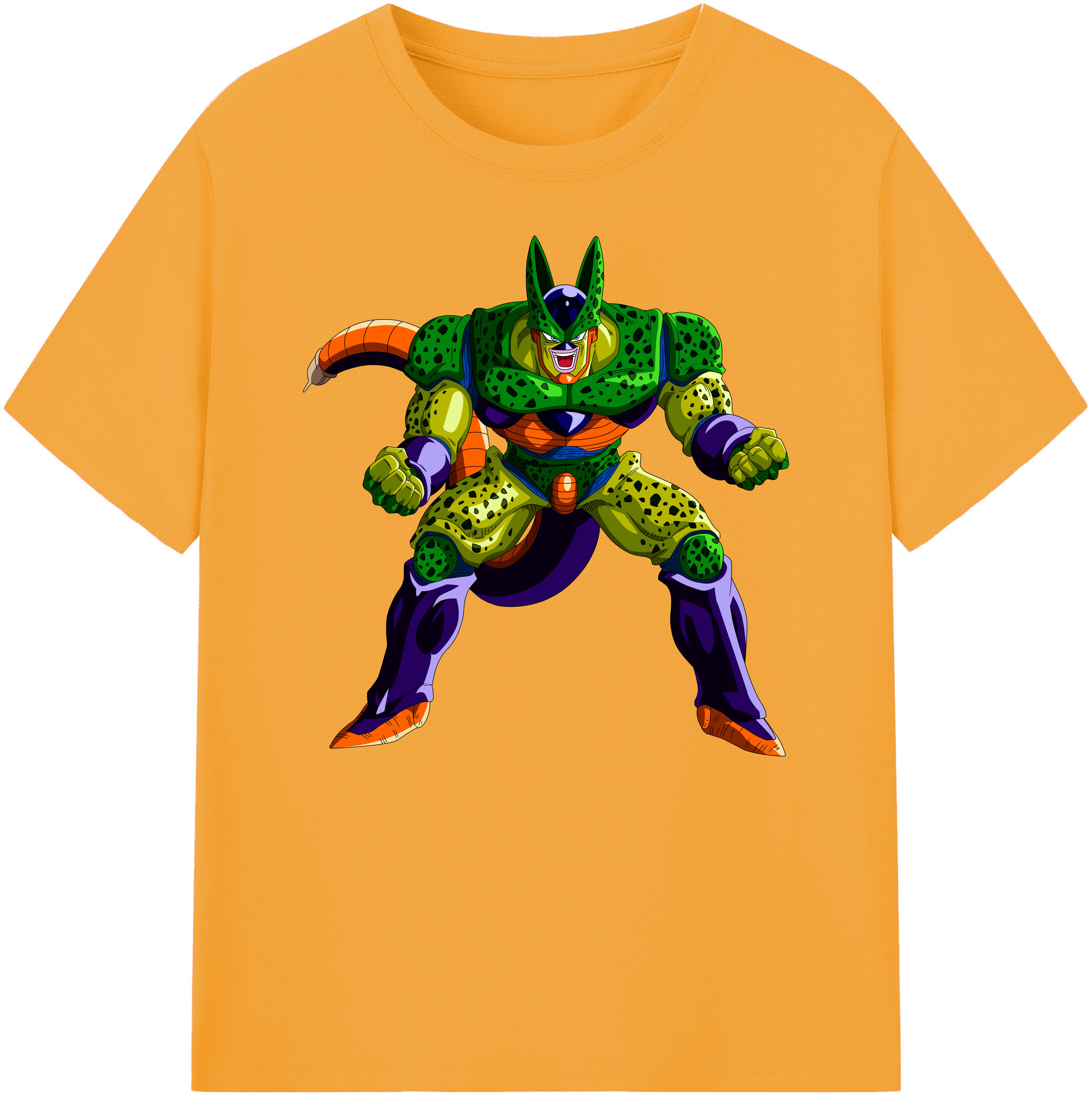 （画像用） ドラゴンボール セル DRAGON BALL Cell 綿100％ メンズ半袖Tシャツ｜肌触りやわらか＆通気性