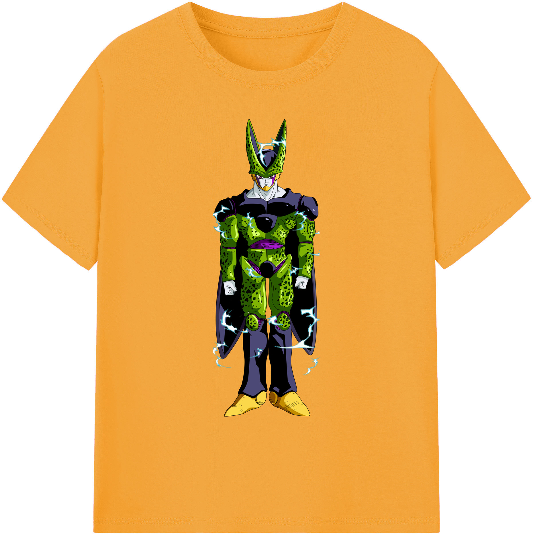 （画像用） ドラゴンボール セル DRAGON BALL Cell 綿100％ メンズ半袖Tシャツ｜肌触りやわらか＆通気性