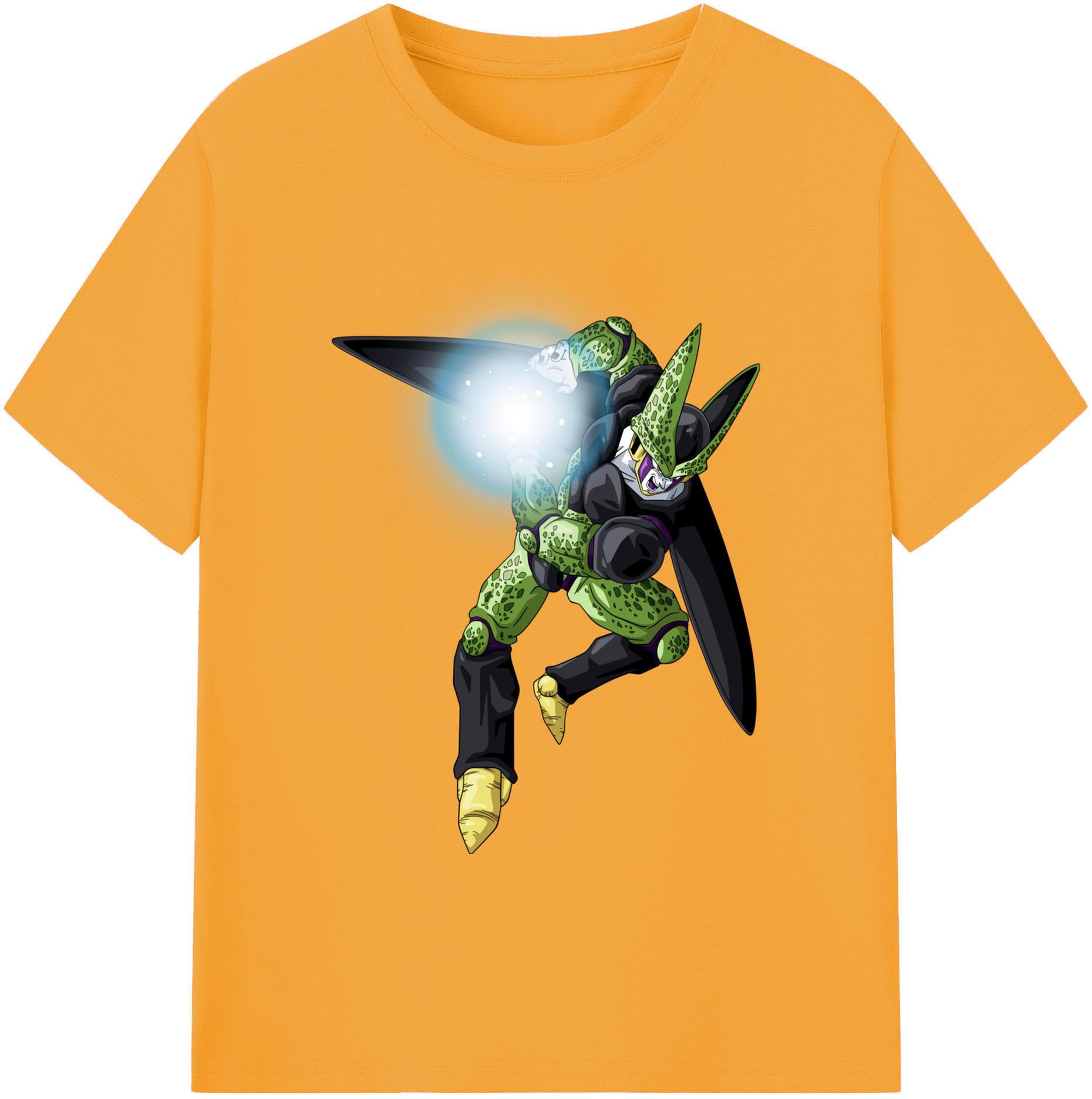 （画像用） ドラゴンボール セル DRAGON BALL Cell 綿100％ メンズ半袖Tシャツ｜肌触りやわらか＆通気性