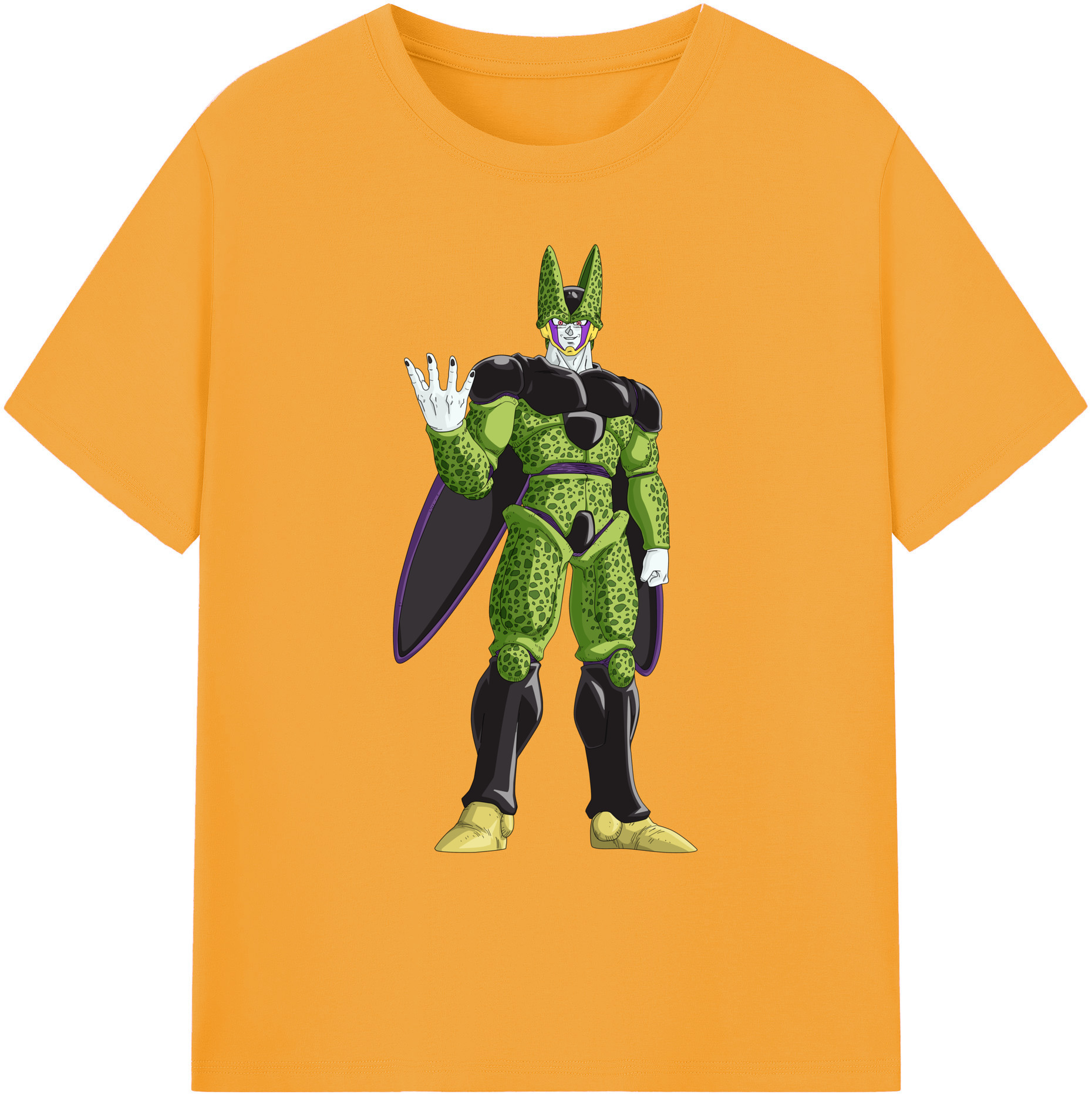 （画像用） ドラゴンボール セル DRAGON BALL Cell 綿100％ メンズ半袖Tシャツ｜肌触りやわらか＆通気性