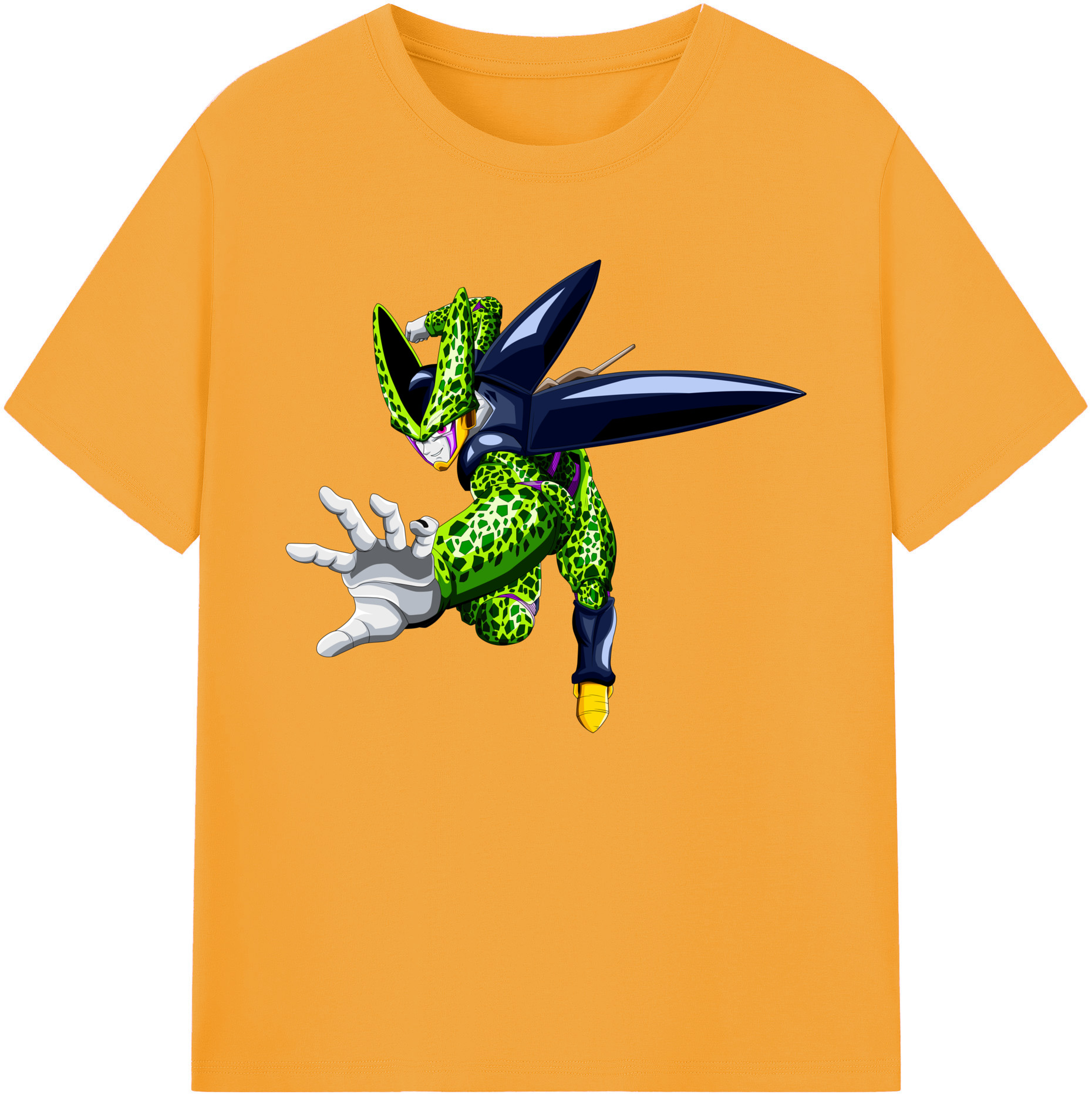 （画像用） ドラゴンボール セル DRAGON BALL Cell 綿100％ メンズ半袖Tシャツ｜肌触りやわらか＆通気性