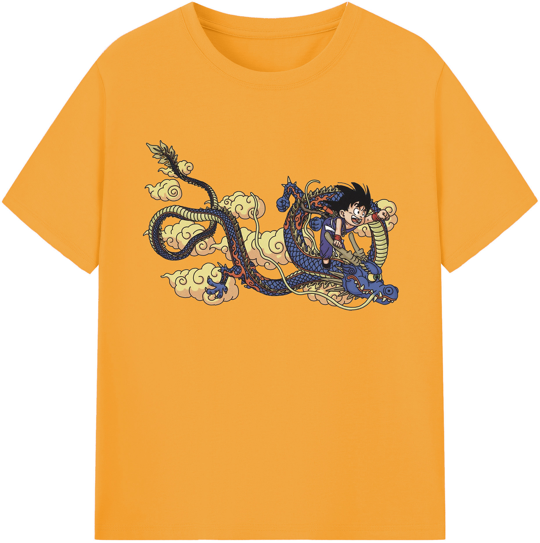 （画像用） ドラゴンボール 神龍 シェンロン DRAGON BALL Shenron 綿100％ メンズ半袖Tシャツ｜肌触りやわらか＆通気性