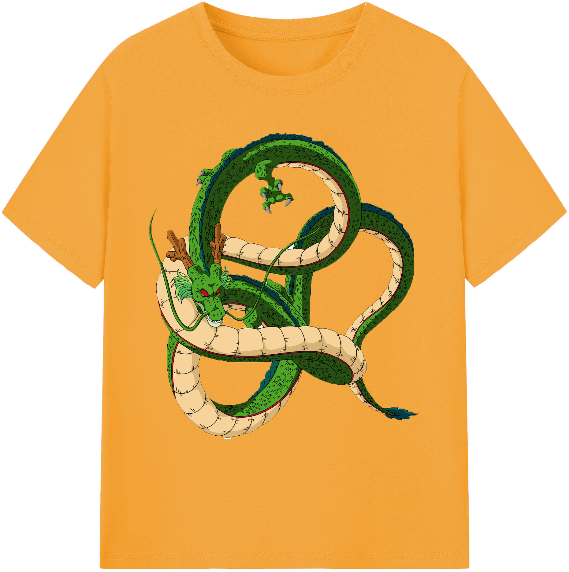 （画像用） ドラゴンボール 神龍 シェンロン DRAGON BALL Shenron 綿100％ メンズ半袖Tシャツ｜肌触りやわらか＆通気性