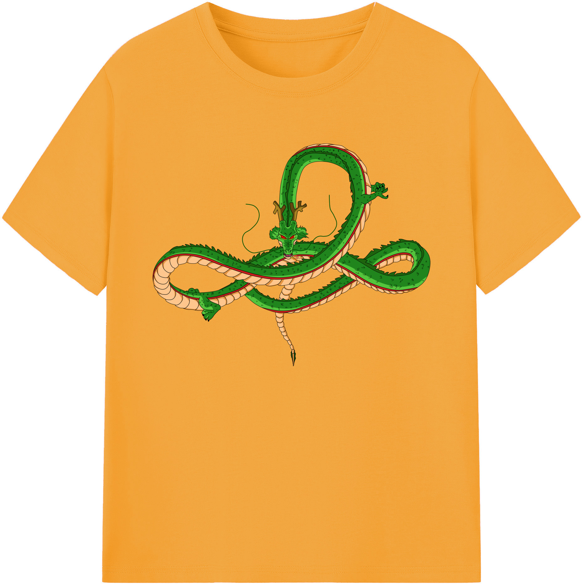 （画像用） ドラゴンボール 神龍 シェンロン DRAGON BALL Shenron 綿100％ メンズ半袖Tシャツ｜肌触りやわらか＆通気性