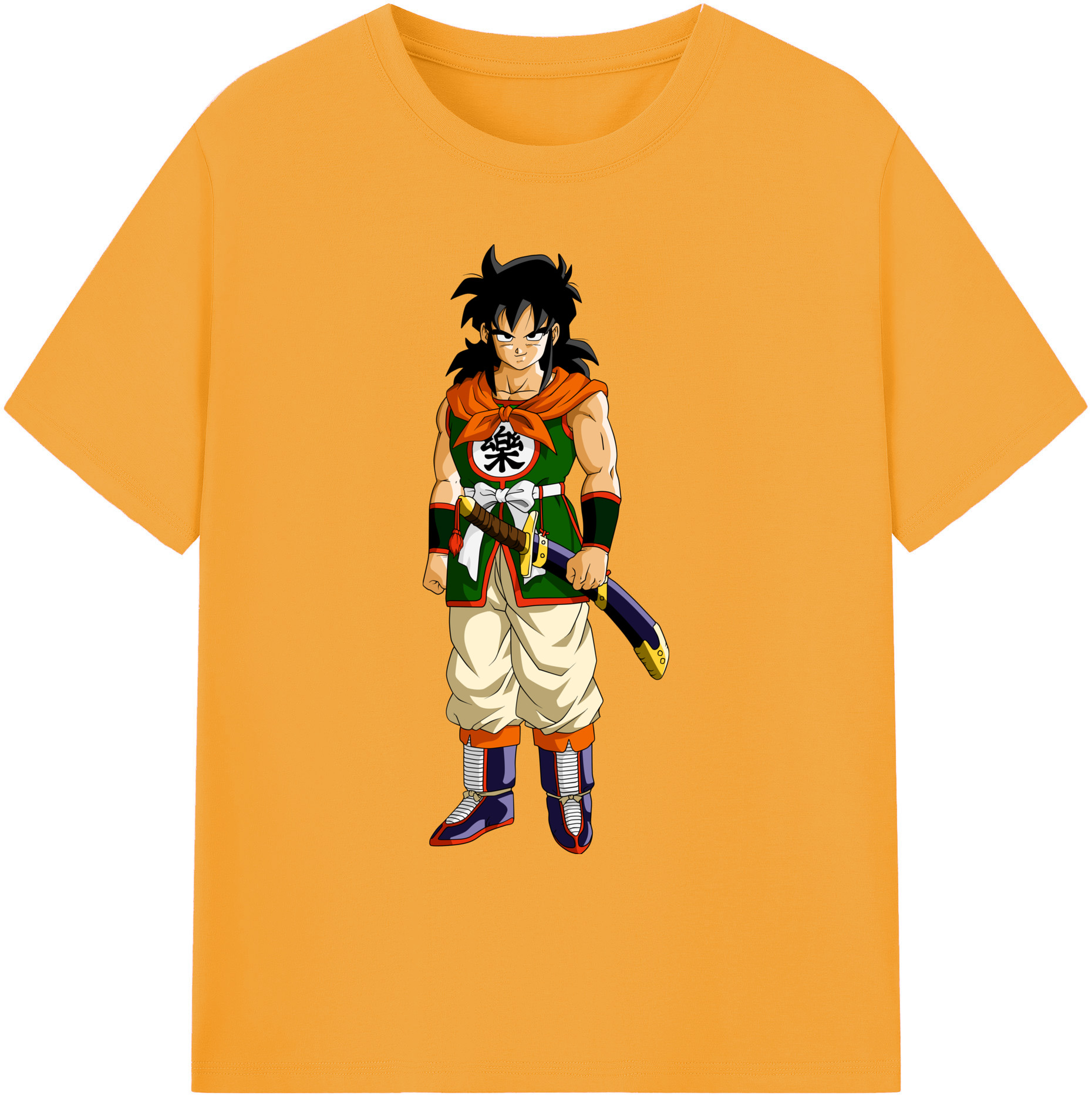 （画像用） ドラゴンボール ヤムチャ DRAGON BALL Yamcha 綿100％ メンズ半袖Tシャツ｜肌触りやわらか＆通気性