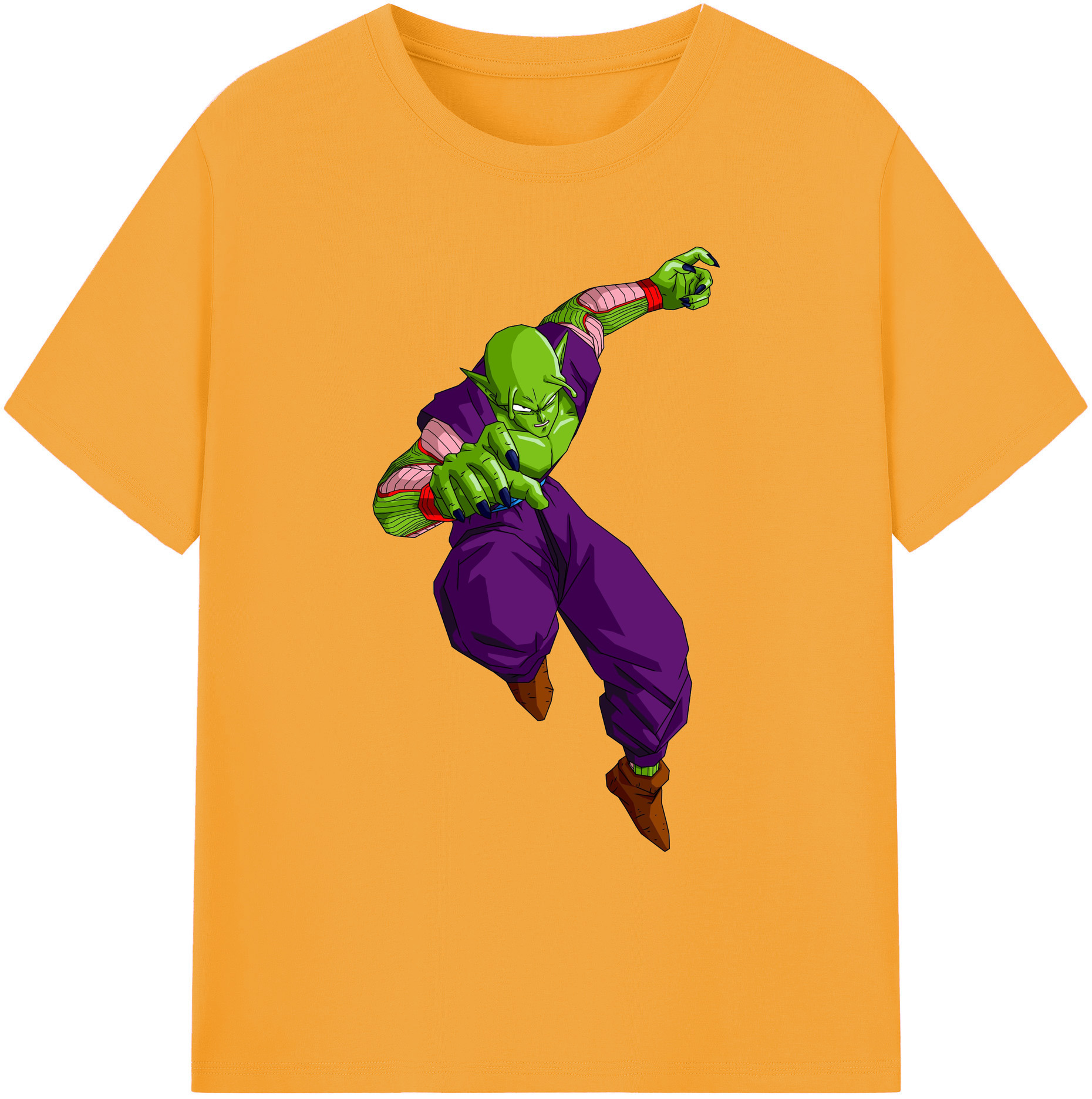 （画像用） ドラゴンボール ピッコロ DRAGON BALL Piccolo 綿100％ メンズ半袖Tシャツ｜肌触りやわらか＆通気性