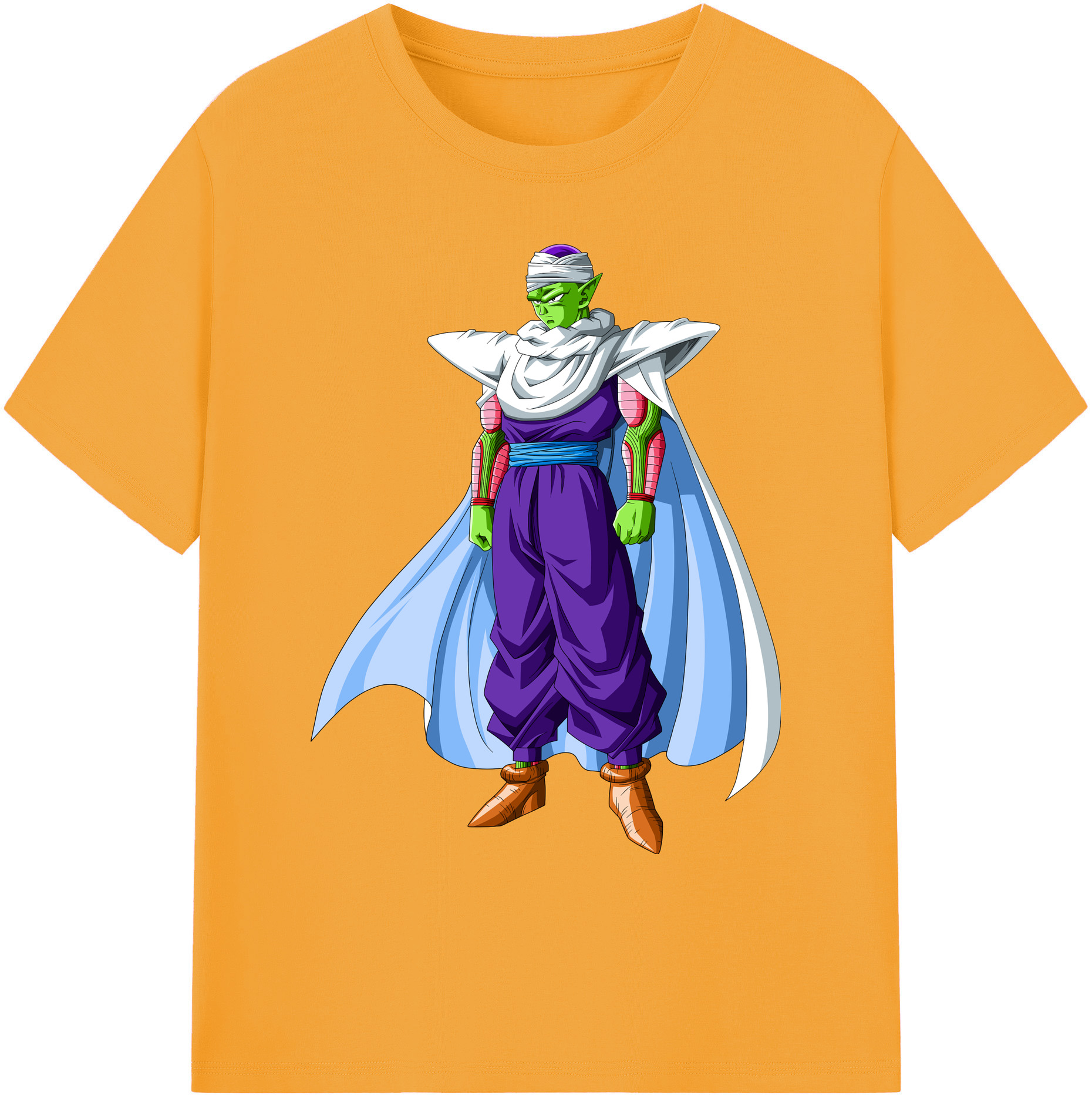 （画像用） ドラゴンボール ピッコロ DRAGON BALL Piccolo 綿100％ メンズ半袖Tシャツ｜肌触りやわらか＆通気性