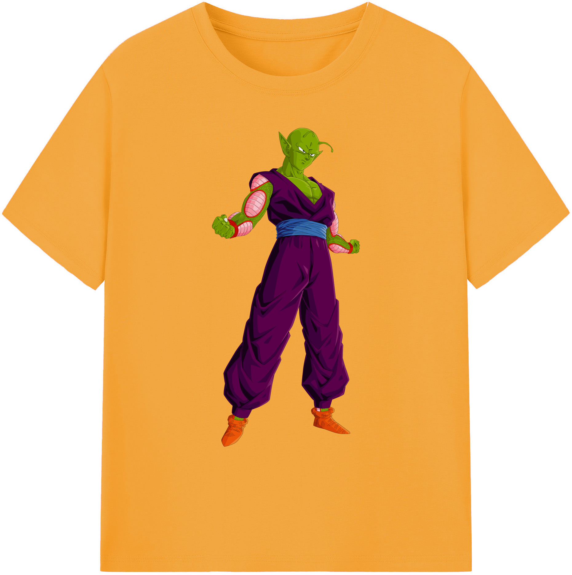 （画像用） ドラゴンボール ピッコロ DRAGON BALL Piccolo 綿100％ メンズ半袖Tシャツ｜肌触りやわらか＆通気性