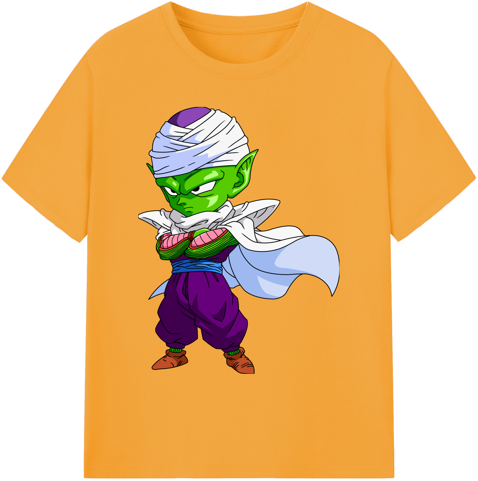 （画像用） ドラゴンボール ピッコロ DRAGON BALL Piccolo 綿100％ メンズ半袖Tシャツ｜肌触りやわらか＆通気性