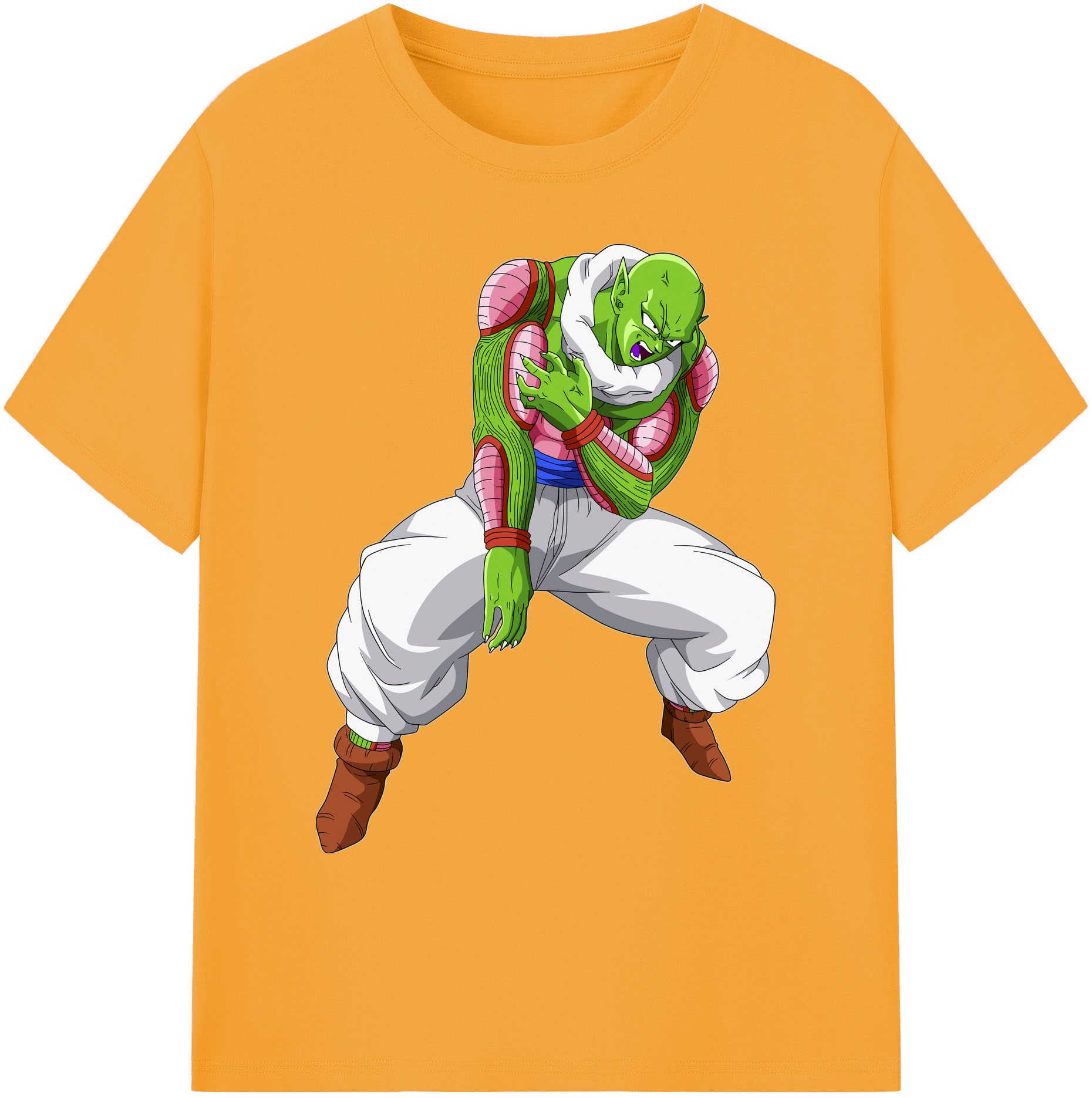 （画像用） ドラゴンボール ピッコロ DRAGON BALL Piccolo 綿100％ メンズ半袖Tシャツ｜肌触りやわらか＆通気性