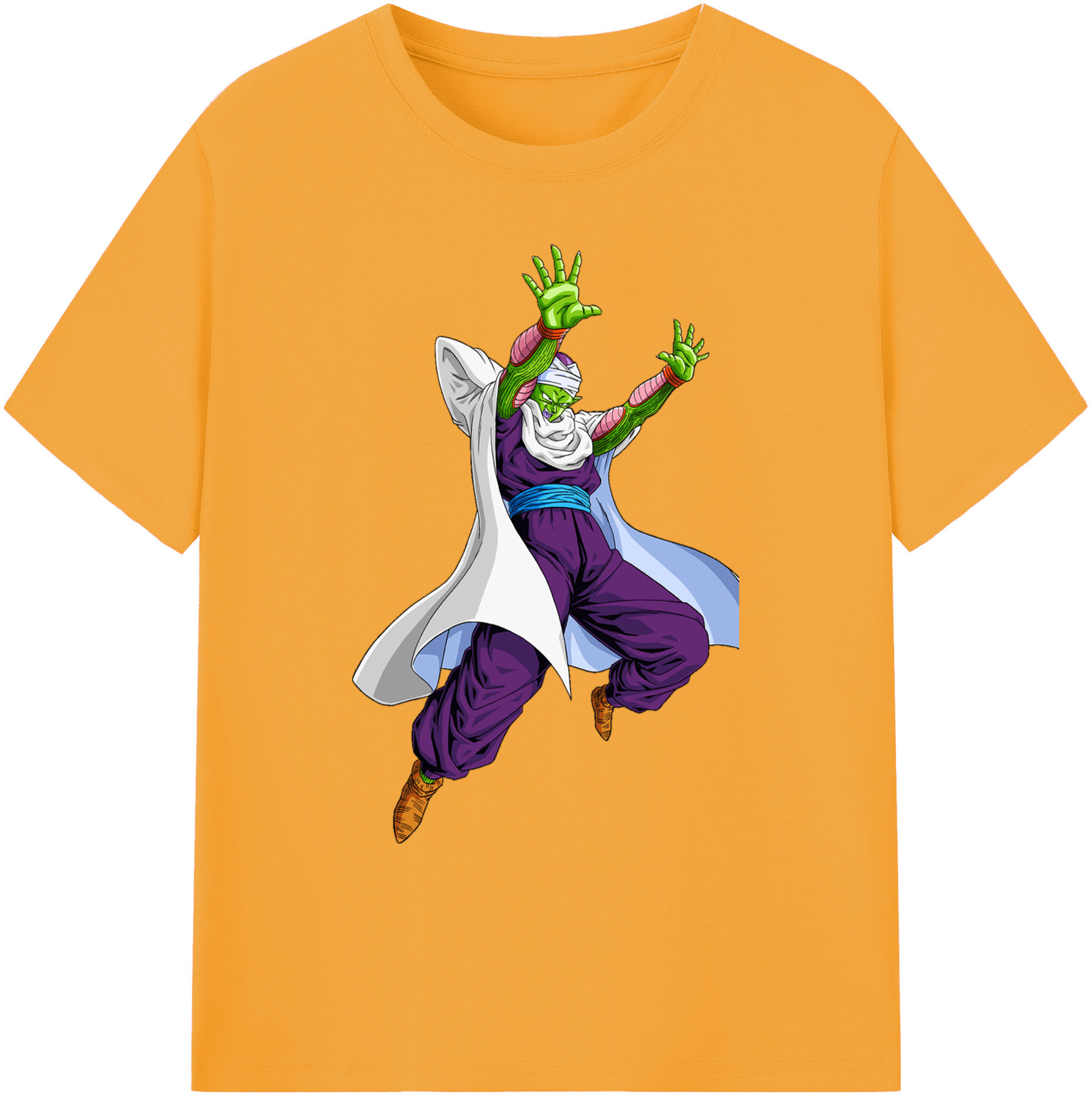 （画像用） ドラゴンボール ピッコロ DRAGON BALL Piccolo 綿100％ メンズ半袖Tシャツ｜肌触りやわらか＆通気性