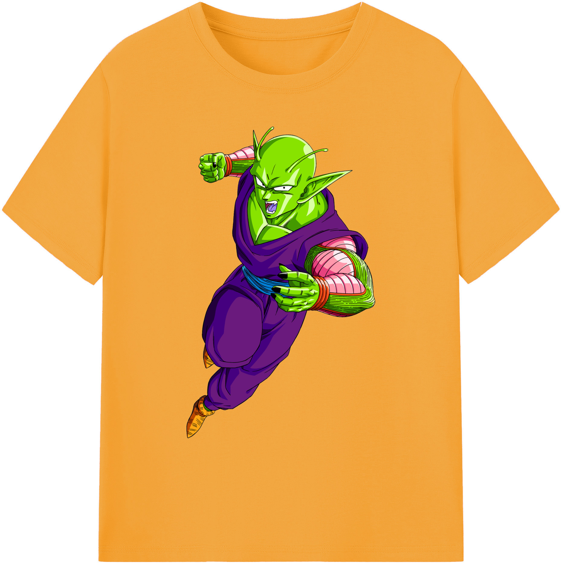 （画像用） ドラゴンボール ピッコロ DRAGON BALL Piccolo 綿100％ メンズ半袖Tシャツ｜肌触りやわらか＆通気性