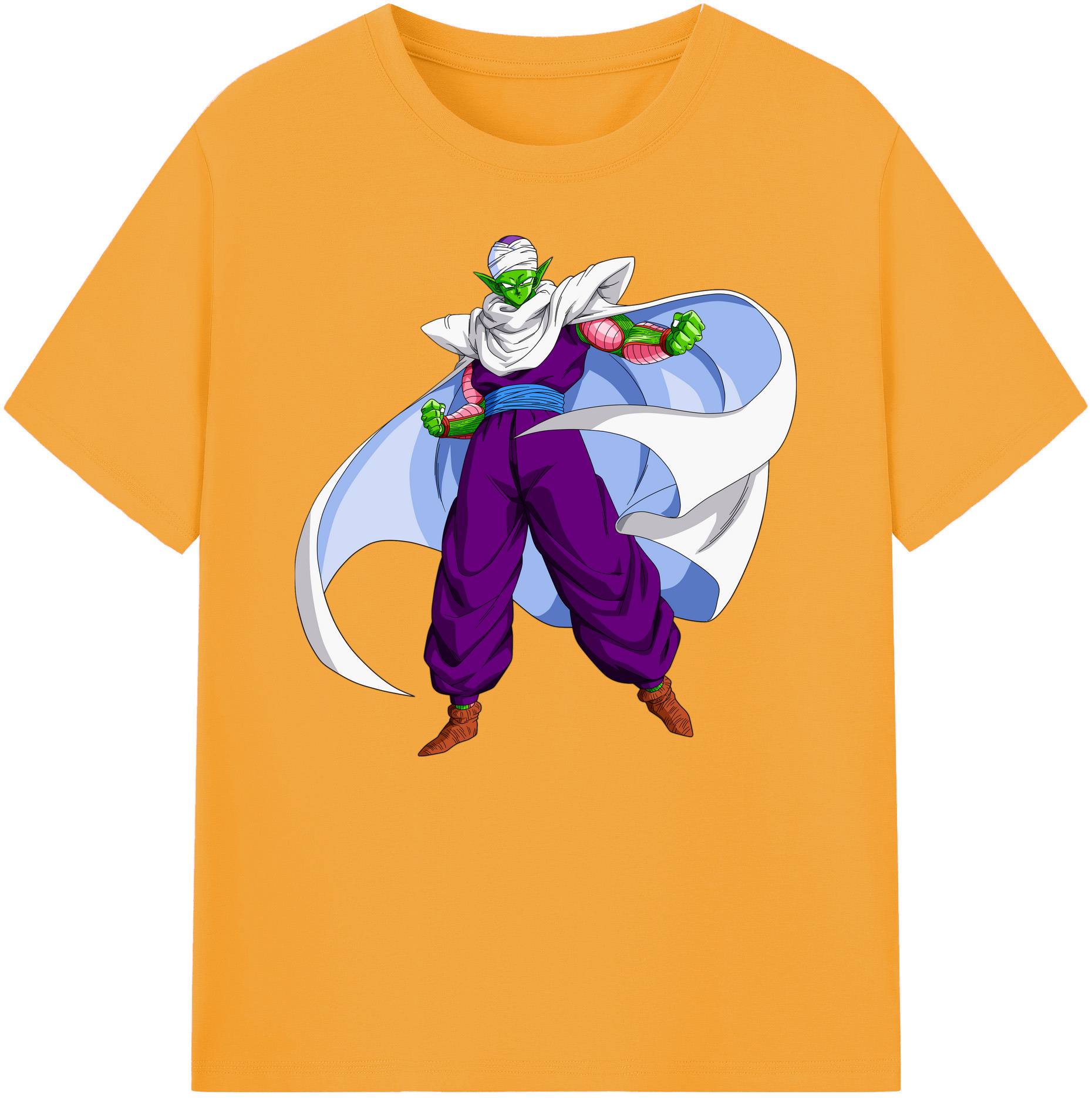 （画像用） ドラゴンボール ピッコロ DRAGON BALL Piccolo 綿100％ メンズ半袖Tシャツ｜肌触りやわらか＆通気性