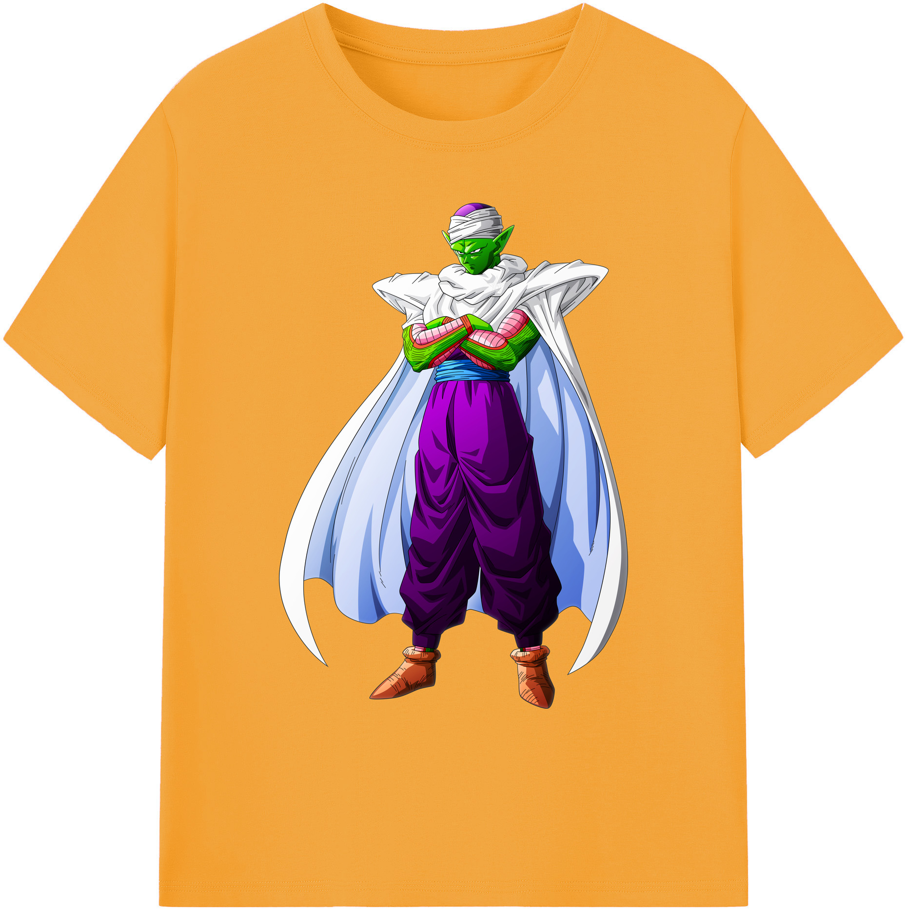 （画像用） ドラゴンボール ピッコロ DRAGON BALL Piccolo 綿100％ メンズ半袖Tシャツ｜肌触りやわらか＆通気性