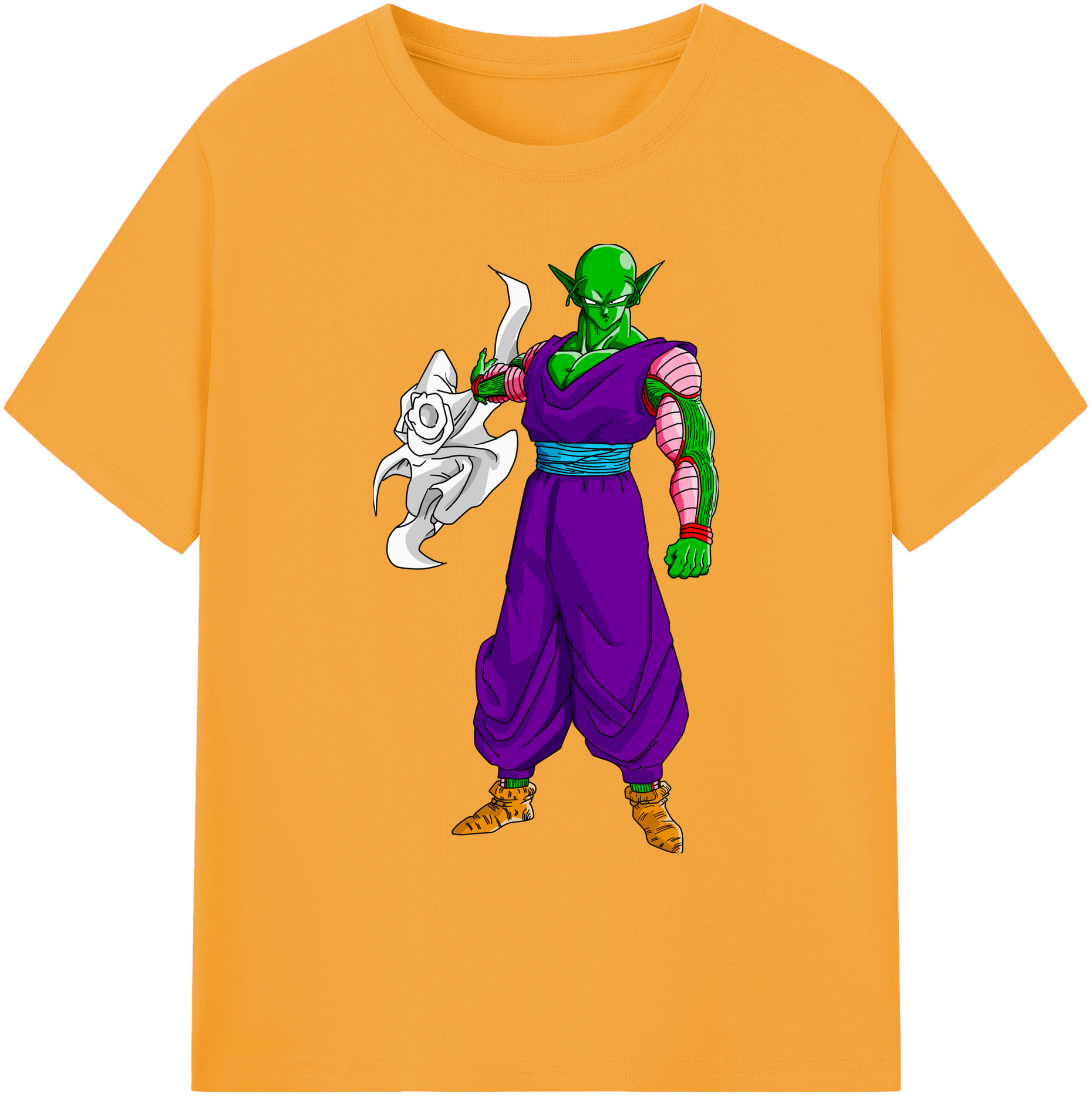 （画像用） ドラゴンボール ピッコロ DRAGON BALL Piccolo 綿100％ メンズ半袖Tシャツ｜肌触りやわらか＆通気性