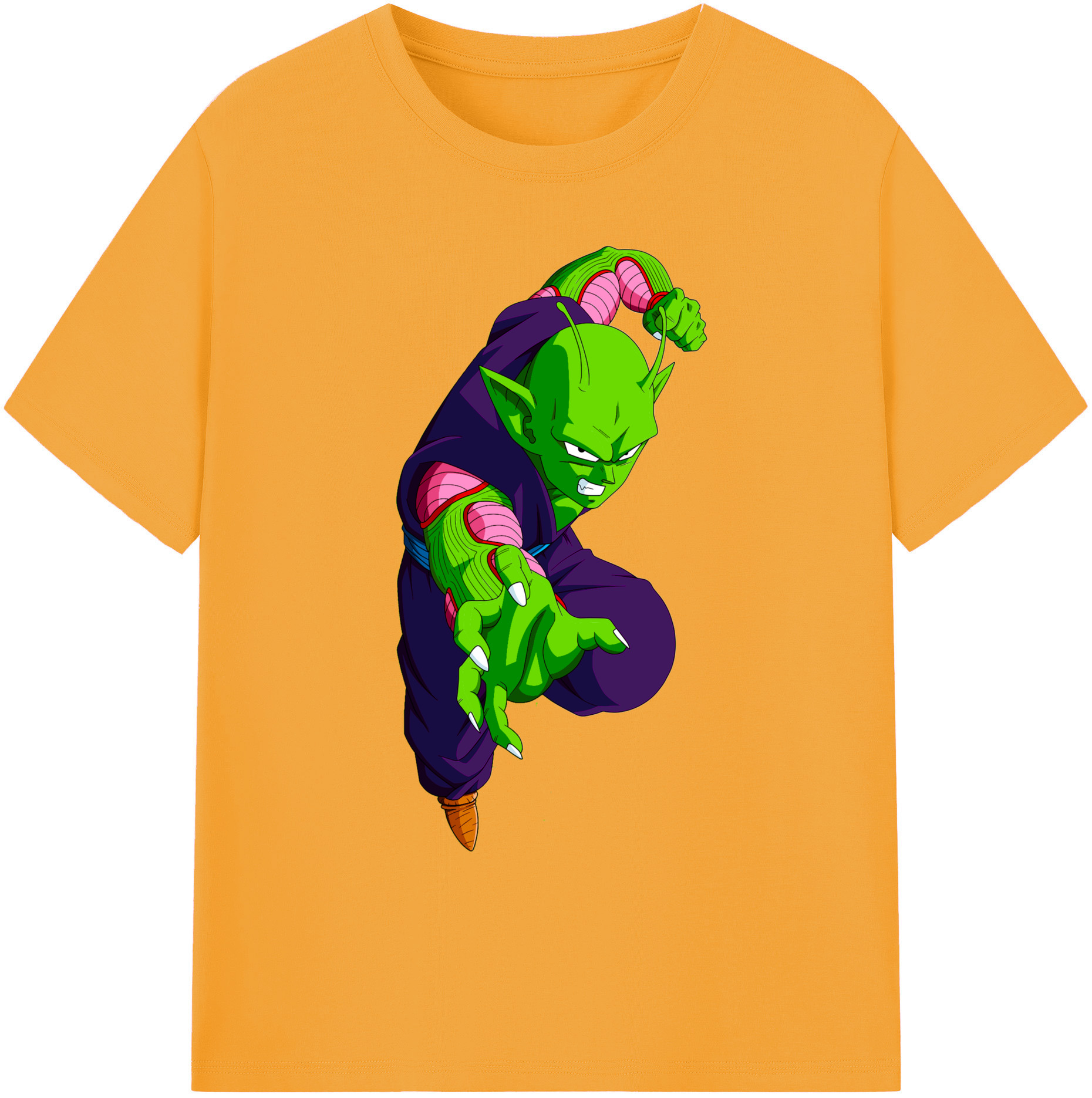 （画像用） ドラゴンボール ピッコロ DRAGON BALL Piccolo 綿100％ メンズ半袖Tシャツ｜肌触りやわらか＆通気性