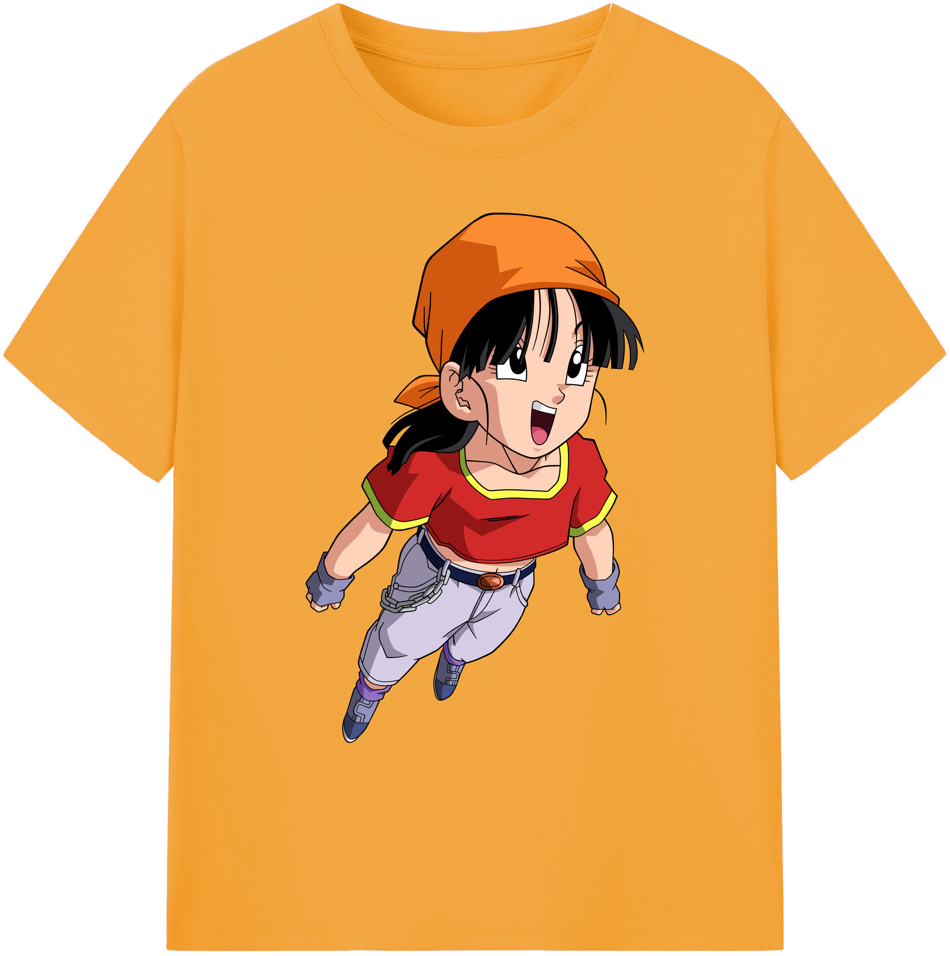 （画像用） ドラゴンボール パン DRAGON BALL Pan 綿100％ メンズ半袖Tシャツ｜肌触りやわらか＆通気性