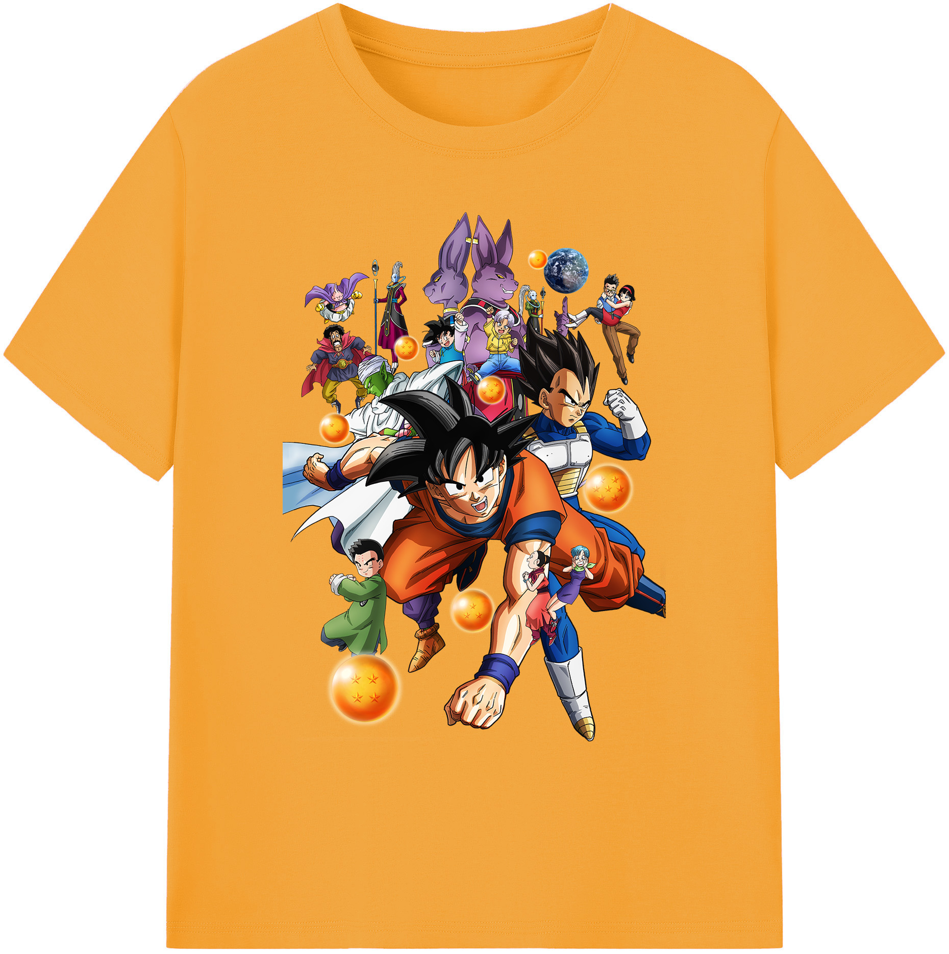 （画像用） ドラゴンボール DRAGON BALL 綿100％ メンズ半袖Tシャツ｜肌触りやわらか＆通気性