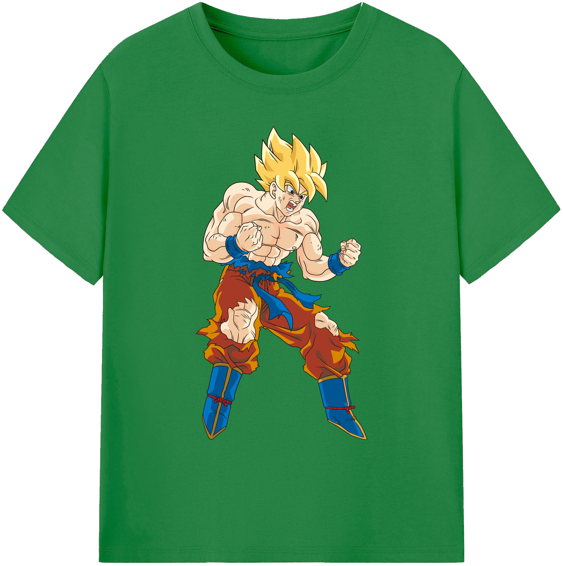（画像用） ドラゴンボール 孫悟空（そん ごくう）Son Goku カカロット DRAGON BALL Kakarotto 綿100％ メンズ半袖Tシャツ｜肌触りやわらか＆通気性