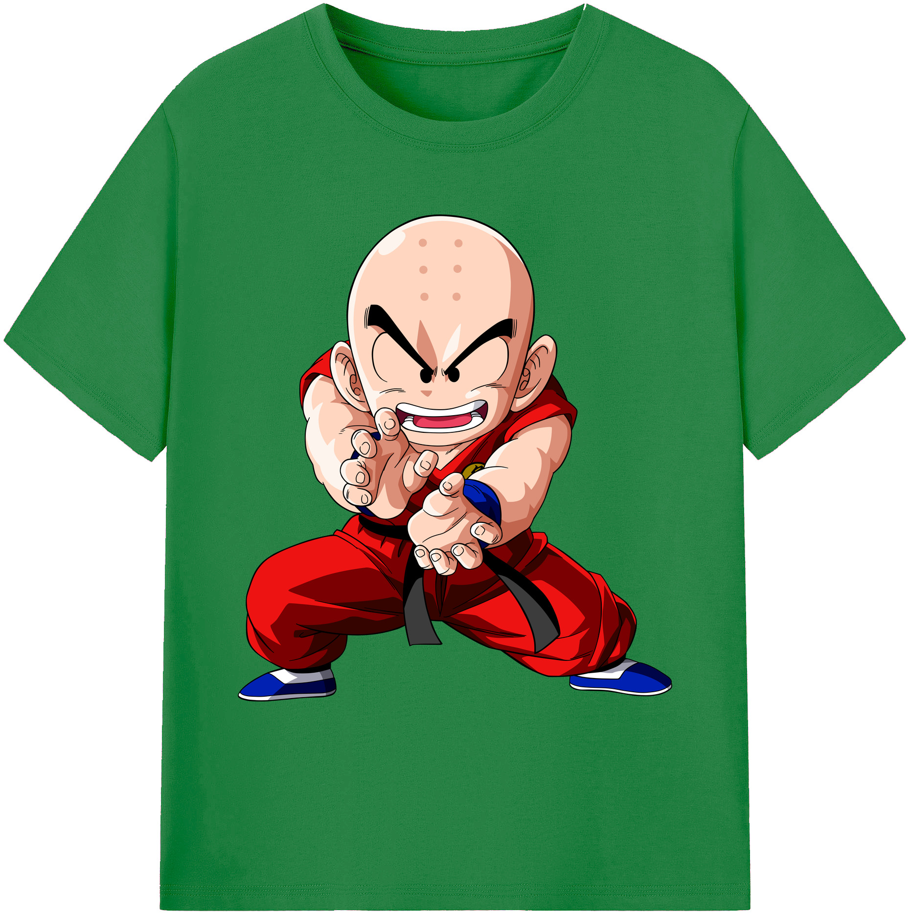 ドラゴンボール クリリン DRAGON BALL krillin 綿100％ メンズ半袖Tシャツ｜肌触りやわらか＆通気性