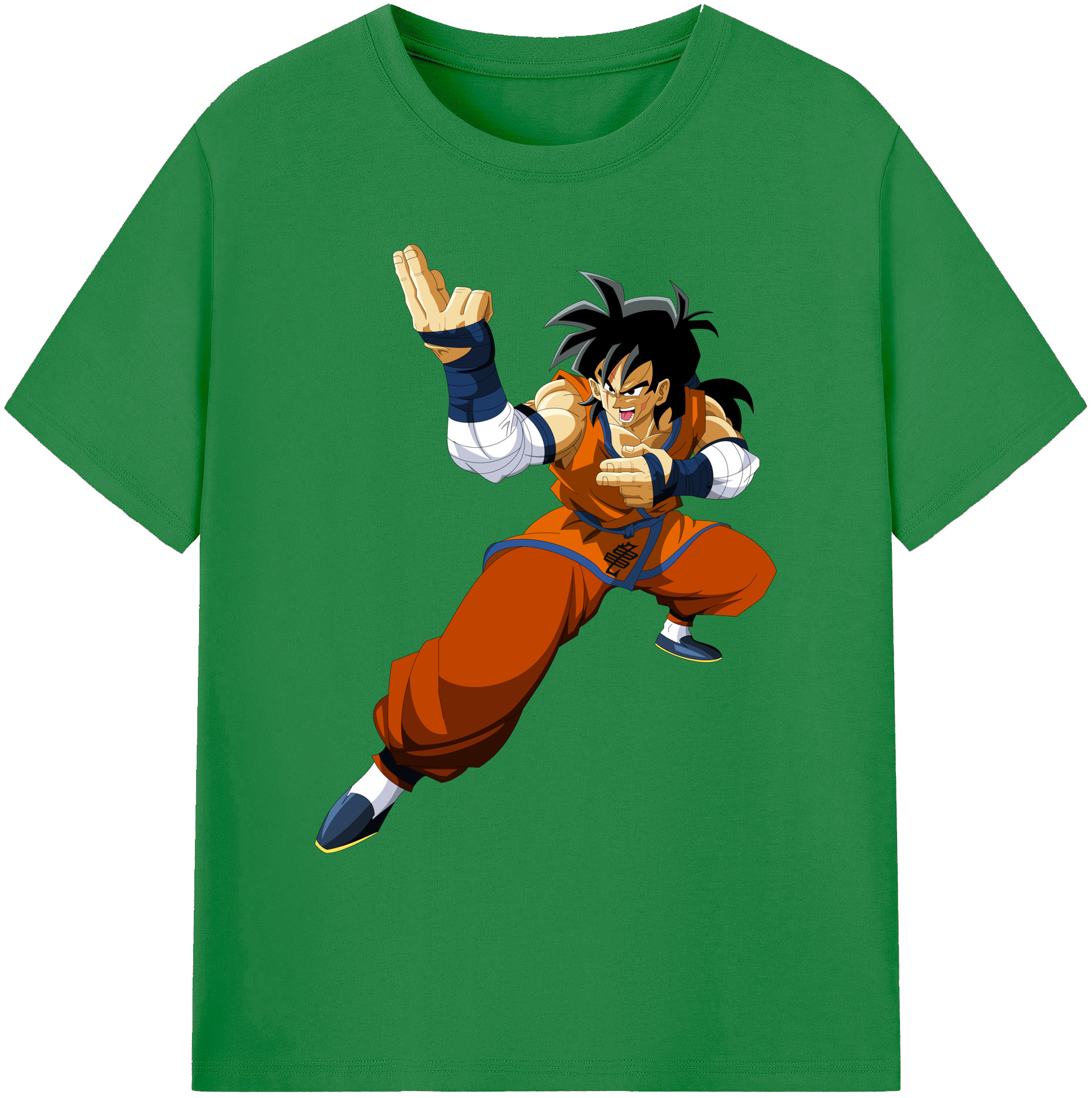 （画像用） ドラゴンボール ヤムチャ DRAGON BALL Yamcha 綿100％ メンズ半袖Tシャツ｜肌触りやわらか＆通気性