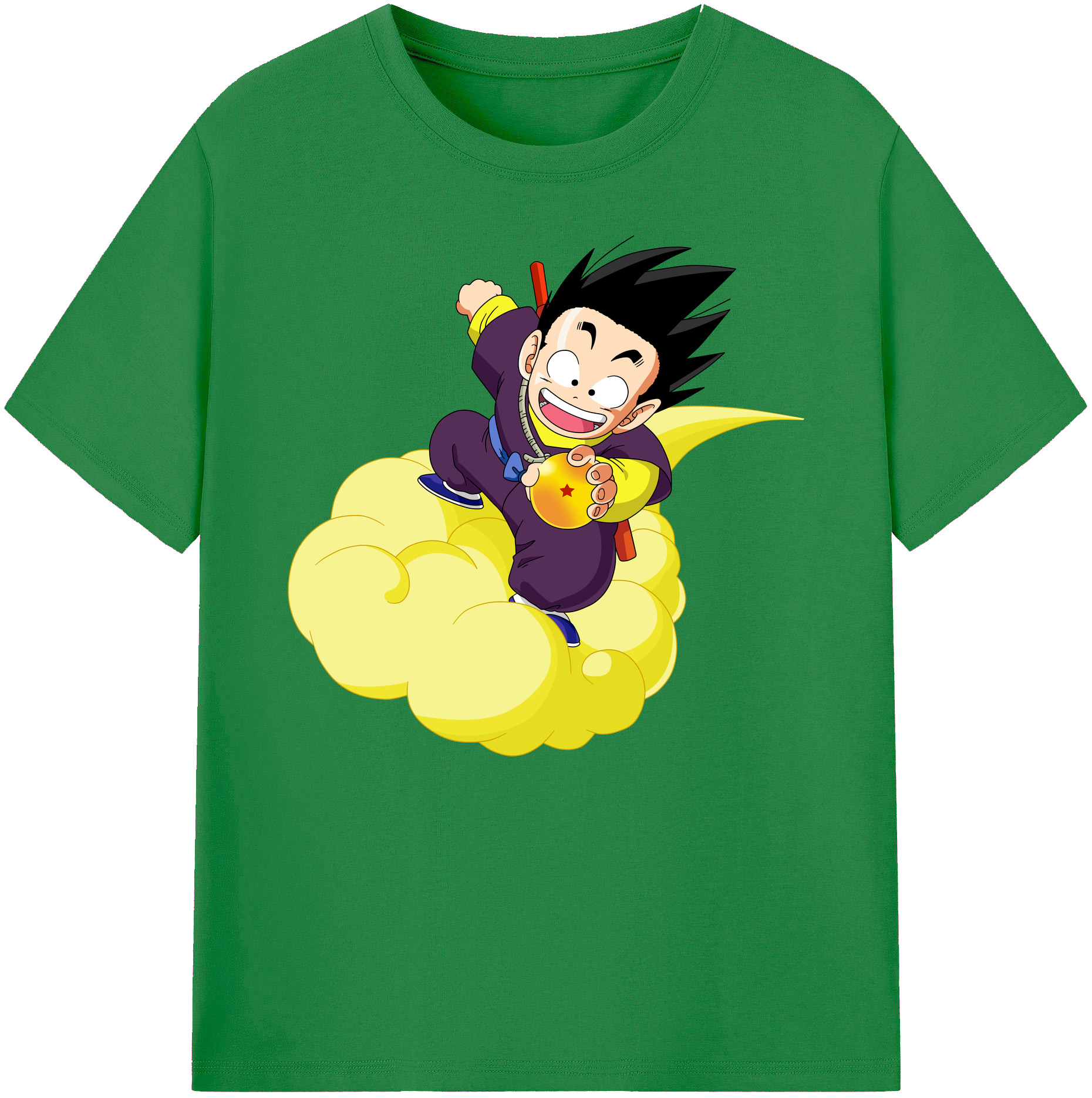 （画像用） ドラゴンボール 孫悟空（そん ごくう）Son Goku カカロット DRAGON BALL Kakarotto 綿100％ メンズ半袖Tシャツ｜肌触りやわらか＆通気性