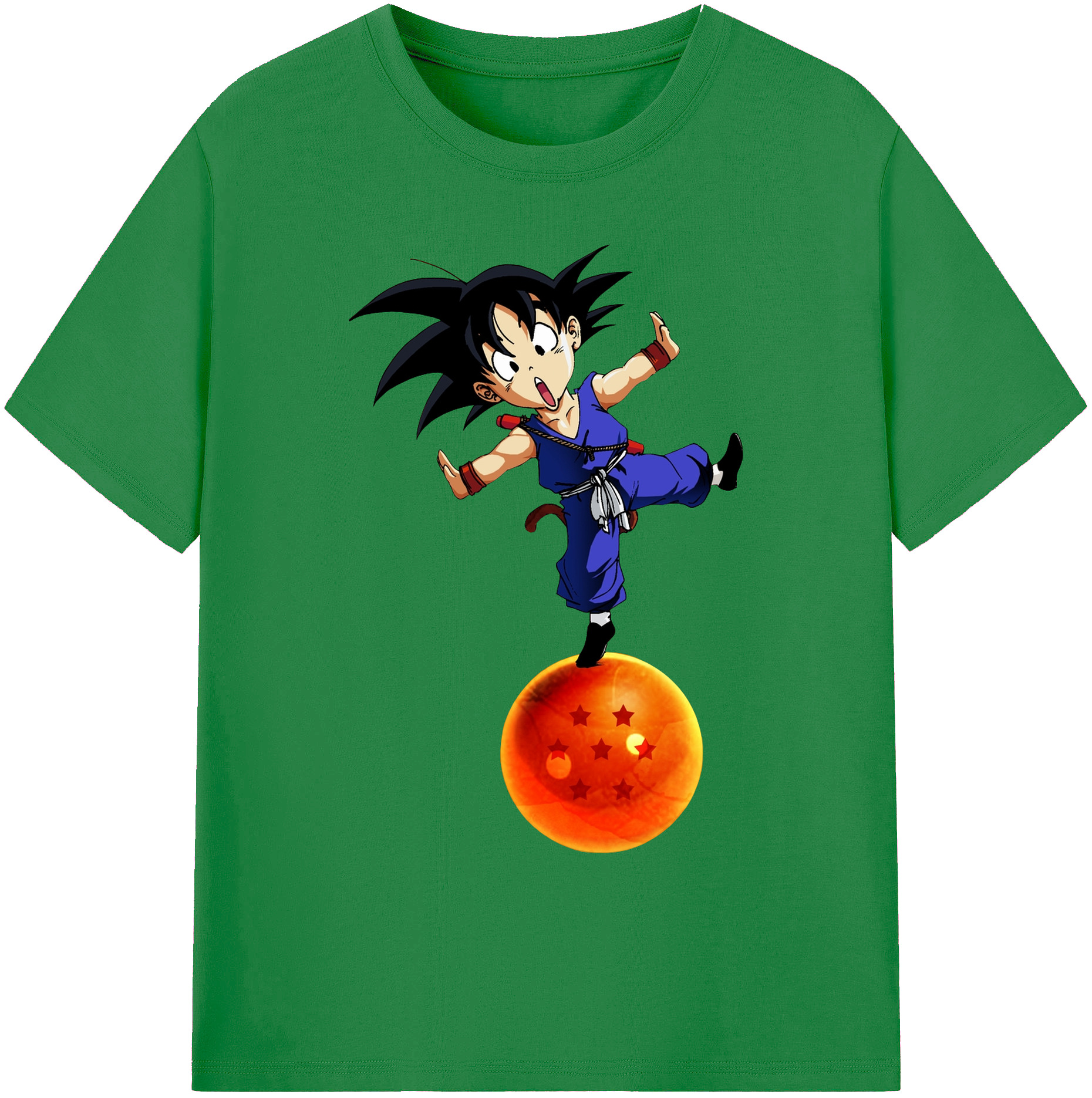 （画像用） ドラゴンボール 孫悟空（そん ごくう）Son Goku カカロット DRAGON BALL Kakarotto 綿100％ メンズ半袖Tシャツ｜肌触りやわらか＆通気性