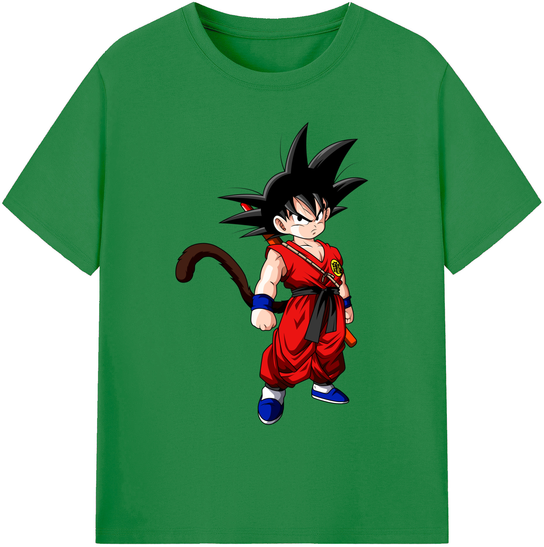 （画像用） ドラゴンボール 孫悟空（そん ごくう）Son Goku カカロット DRAGON BALL Kakarotto 綿100％ メンズ半袖Tシャツ｜肌触りやわらか＆通気性