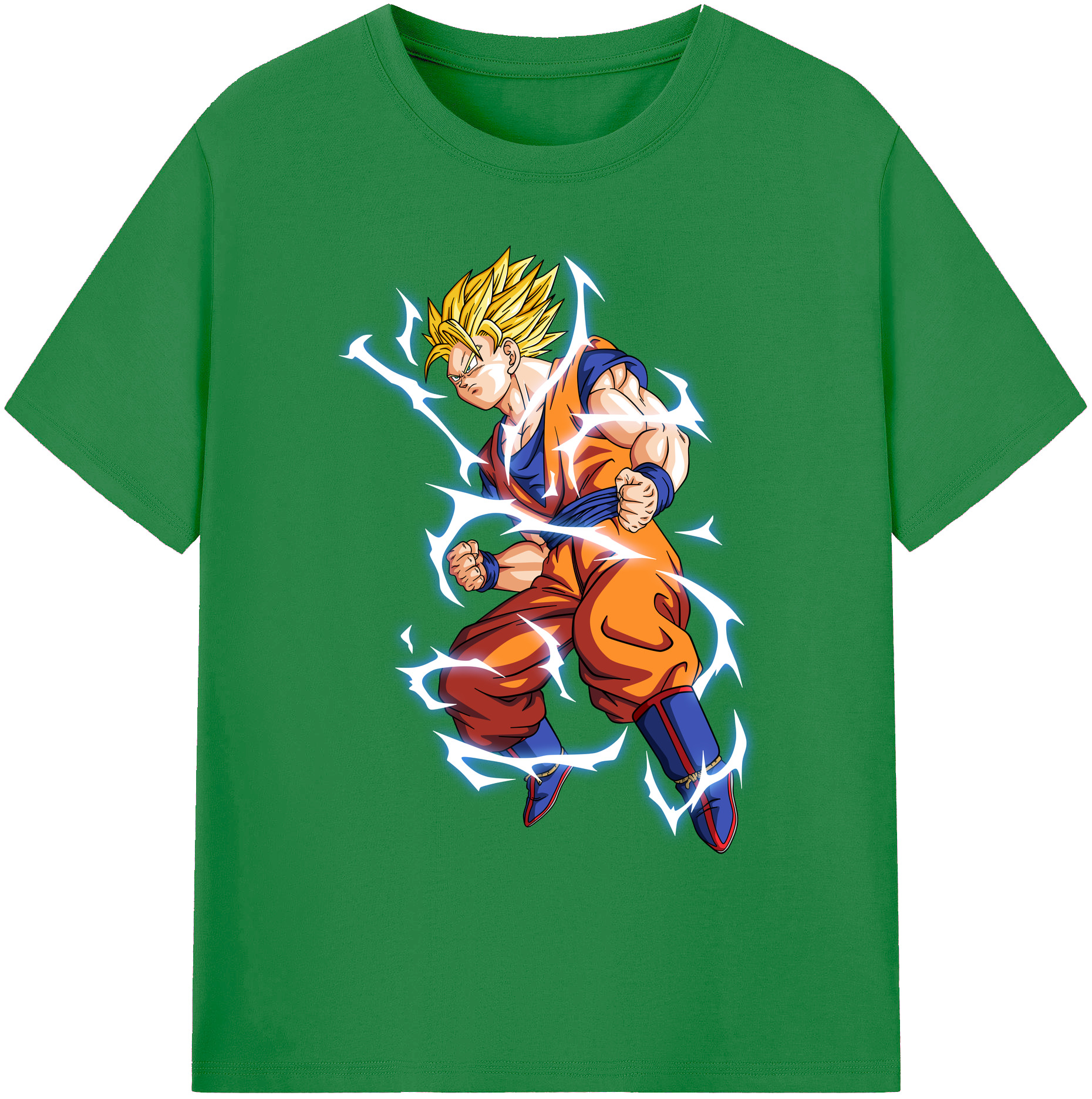 （画像用） ドラゴンボール 孫悟空（そん ごくう）Son Goku カカロット DRAGON BALL Kakarotto 綿100％ メンズ半袖Tシャツ｜肌触りやわらか＆通気性