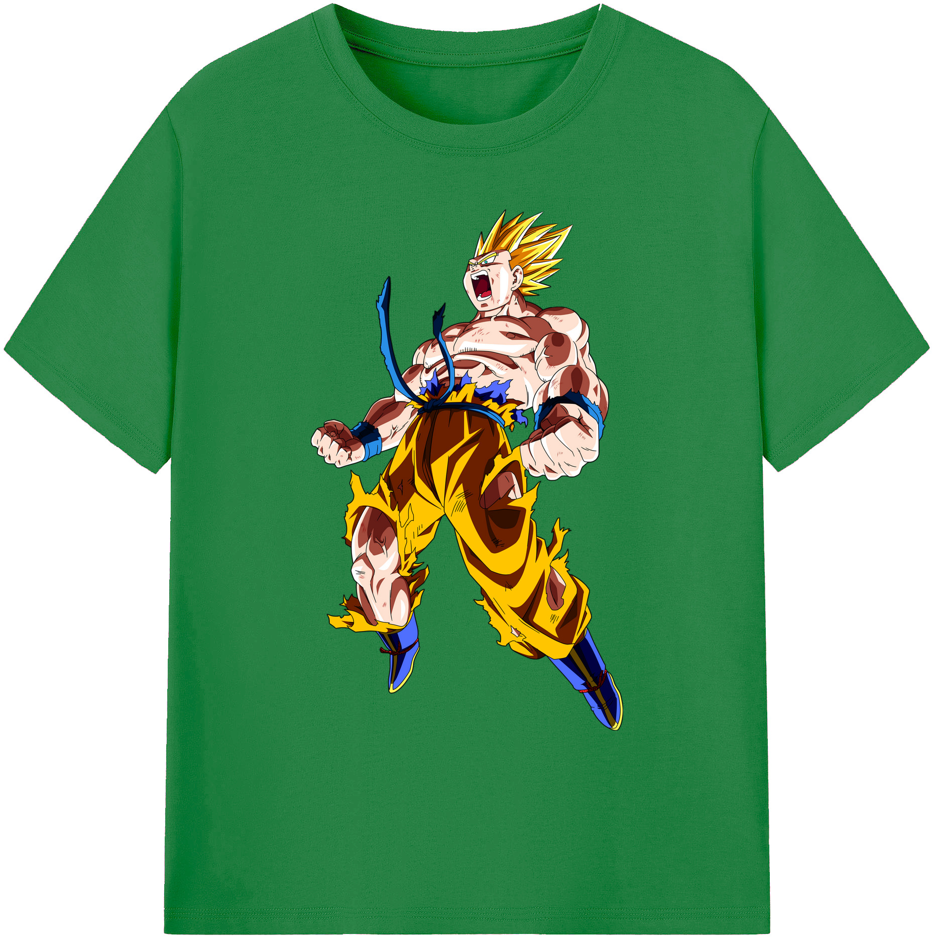 （画像用） ドラゴンボール 孫悟空（そん ごくう）Son Goku カカロット DRAGON BALL Kakarotto 綿100％ メンズ半袖Tシャツ｜肌触りやわらか＆通気性