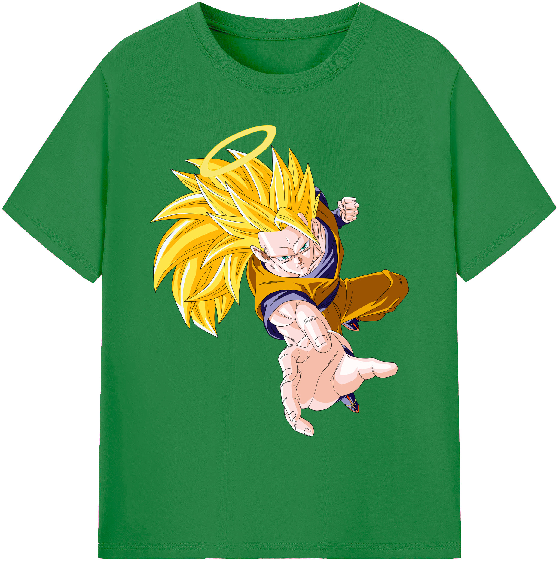 （画像用） ドラゴンボール 孫悟空（そん ごくう）Son Goku カカロット DRAGON BALL Kakarotto 綿100％ メンズ半袖Tシャツ｜肌触りやわらか＆通気性