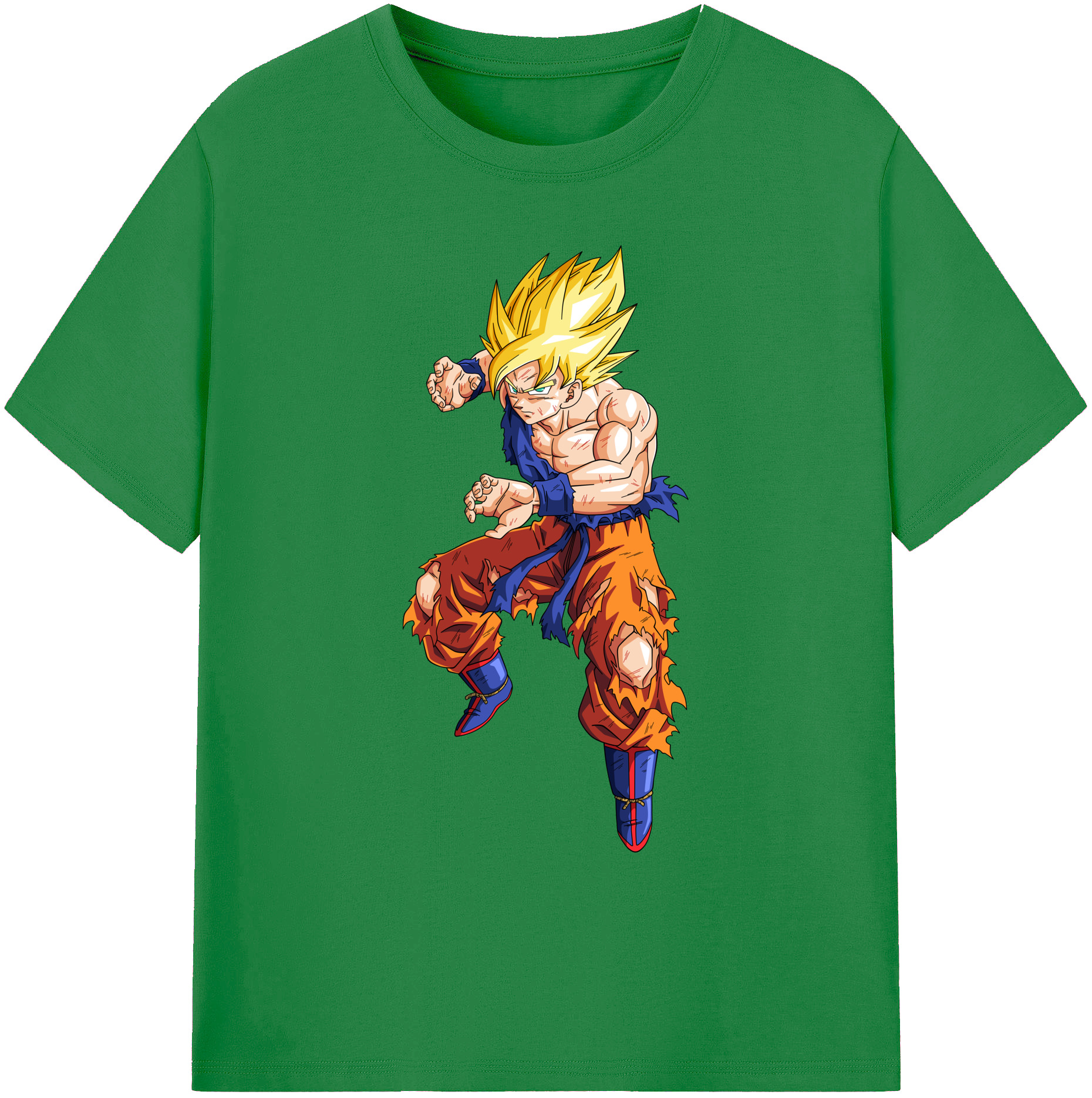 （画像用） ドラゴンボール 孫悟空（そん ごくう）Son Goku カカロット DRAGON BALL Kakarotto 綿100％ メンズ半袖Tシャツ｜肌触りやわらか＆通気性