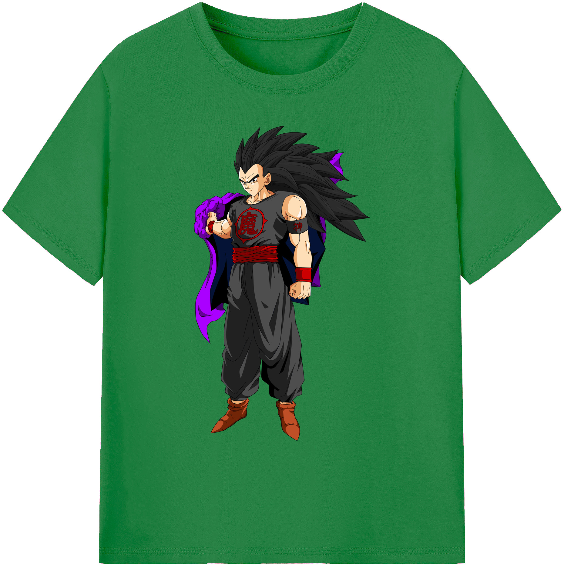 （画像用） ドラゴンボール ベジータ四世（Bejīta Yonsei）DRAGON BALL Vegeta IV 綿100％ メンズ半袖Tシャツ｜肌触りやわらか＆通気性