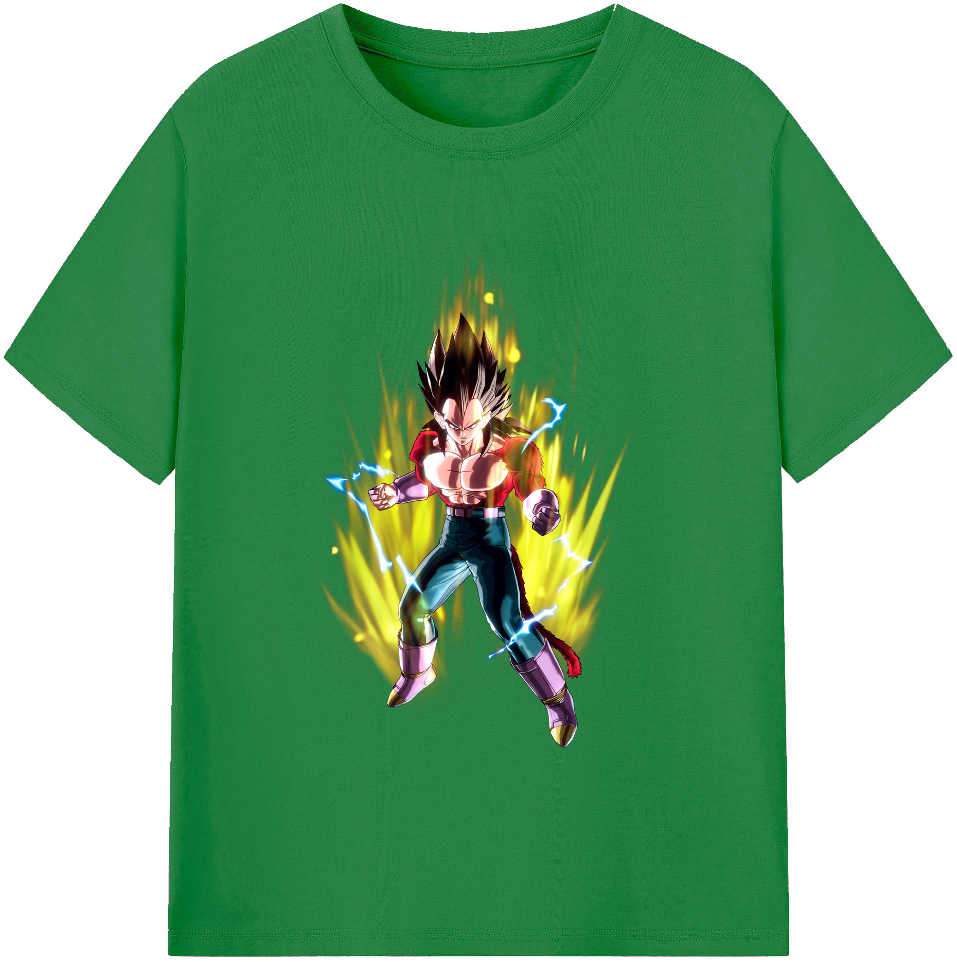 （画像用） ドラゴンボール ベジータ四世（Bejīta Yonsei）DRAGON BALL Vegeta IV 綿100％ メンズ半袖Tシャツ｜肌触りやわらか＆通気性