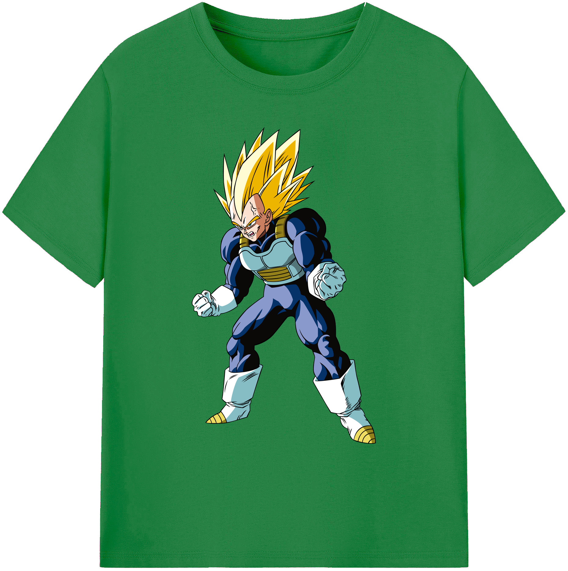 （画像用） ドラゴンボール ベジータ四世（Bejīta Yonsei）DRAGON BALL Vegeta IV 綿100％ メンズ半袖Tシャツ｜肌触りやわらか＆通気性