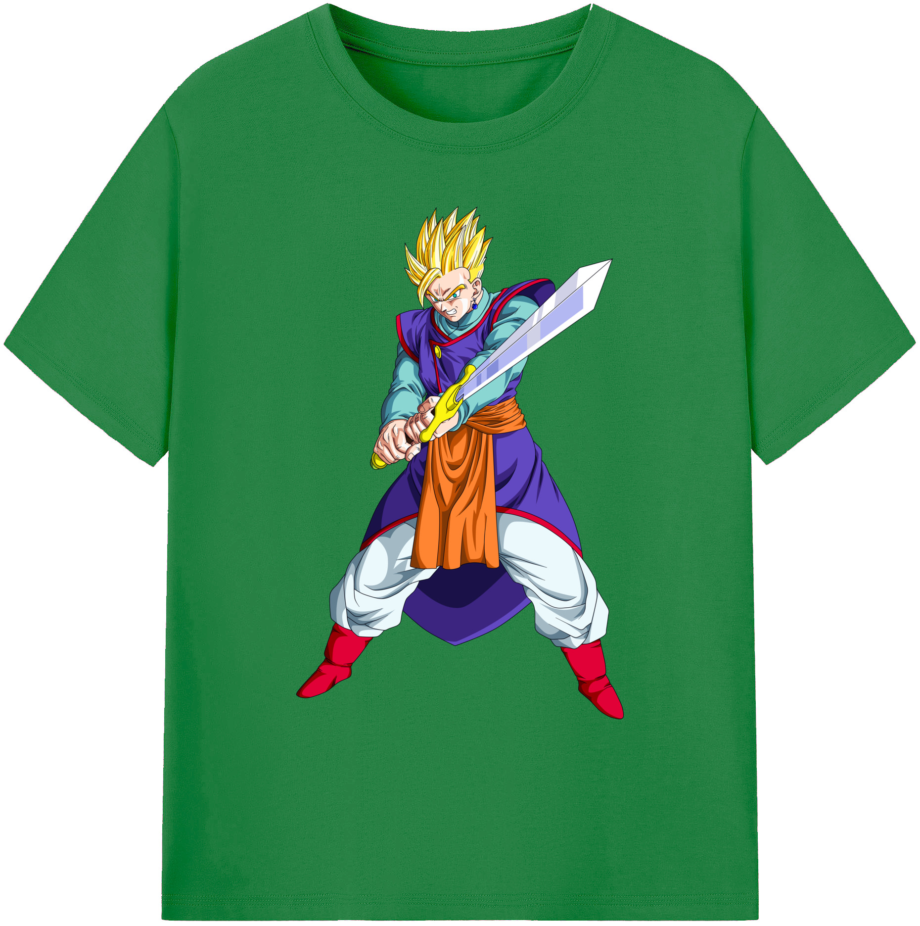（画像用） ドラゴンボール 孫 悟飯（そんごはん）DRAGON BALL Son Gohan 綿100％ メンズ半袖Tシャツ｜肌触りやわらか＆通気性
