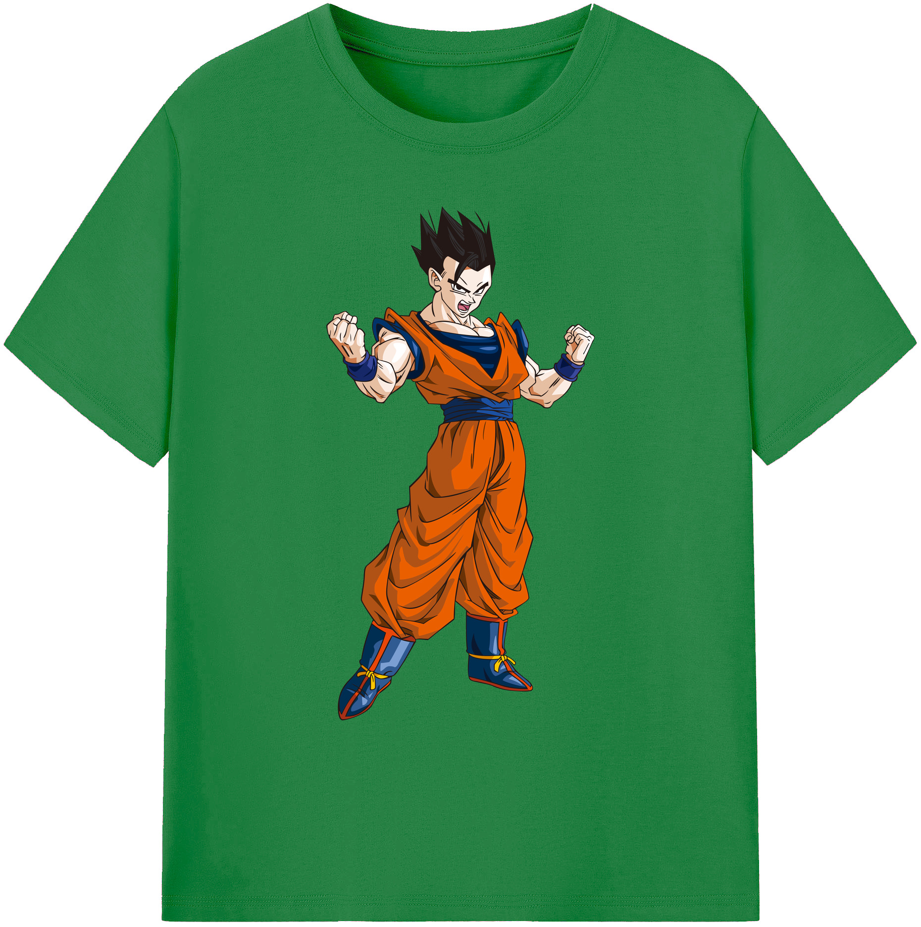 （画像用） ドラゴンボール 孫 悟飯（そんごはん）DRAGON BALL Son Gohan 綿100％ メンズ半袖Tシャツ｜肌触りやわらか＆通気性