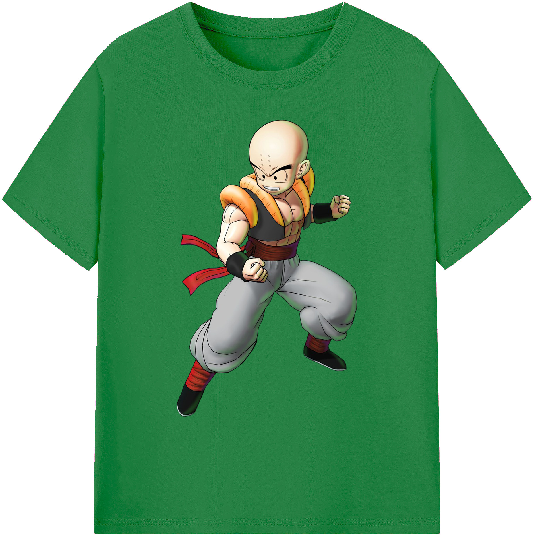 ドラゴンボール クリリン DRAGON BALL krillin 綿100％ メンズ半袖Tシャツ｜肌触りやわらか＆通気性