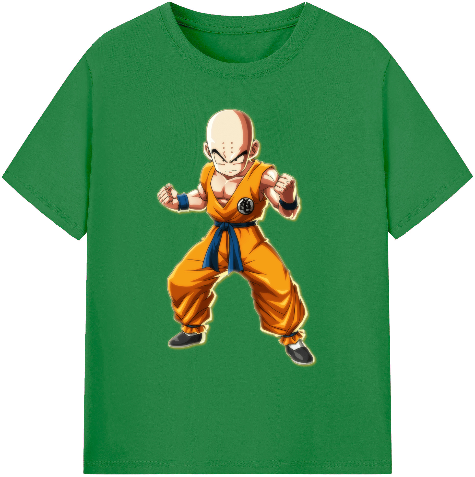 （画像用） ドラゴンボール クリリン DRAGON BALL krillin 綿100％ メンズ半袖Tシャツ｜肌触りやわらか＆通気性
