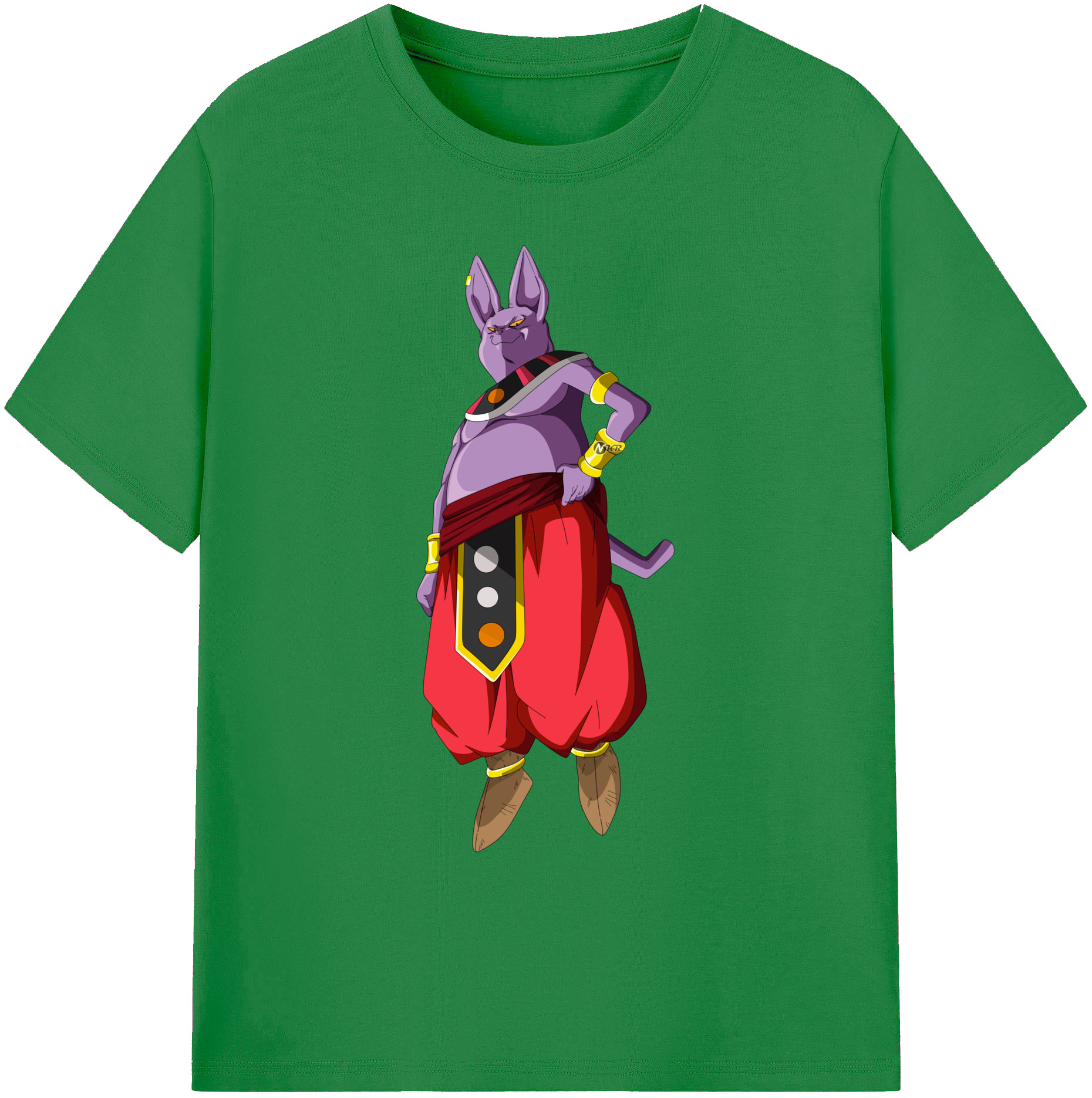 （画像用） ドラゴンボール シャンパ DRAGON BALL Champa 綿100％ メンズ半袖Tシャツ｜肌触りやわらか＆通気性