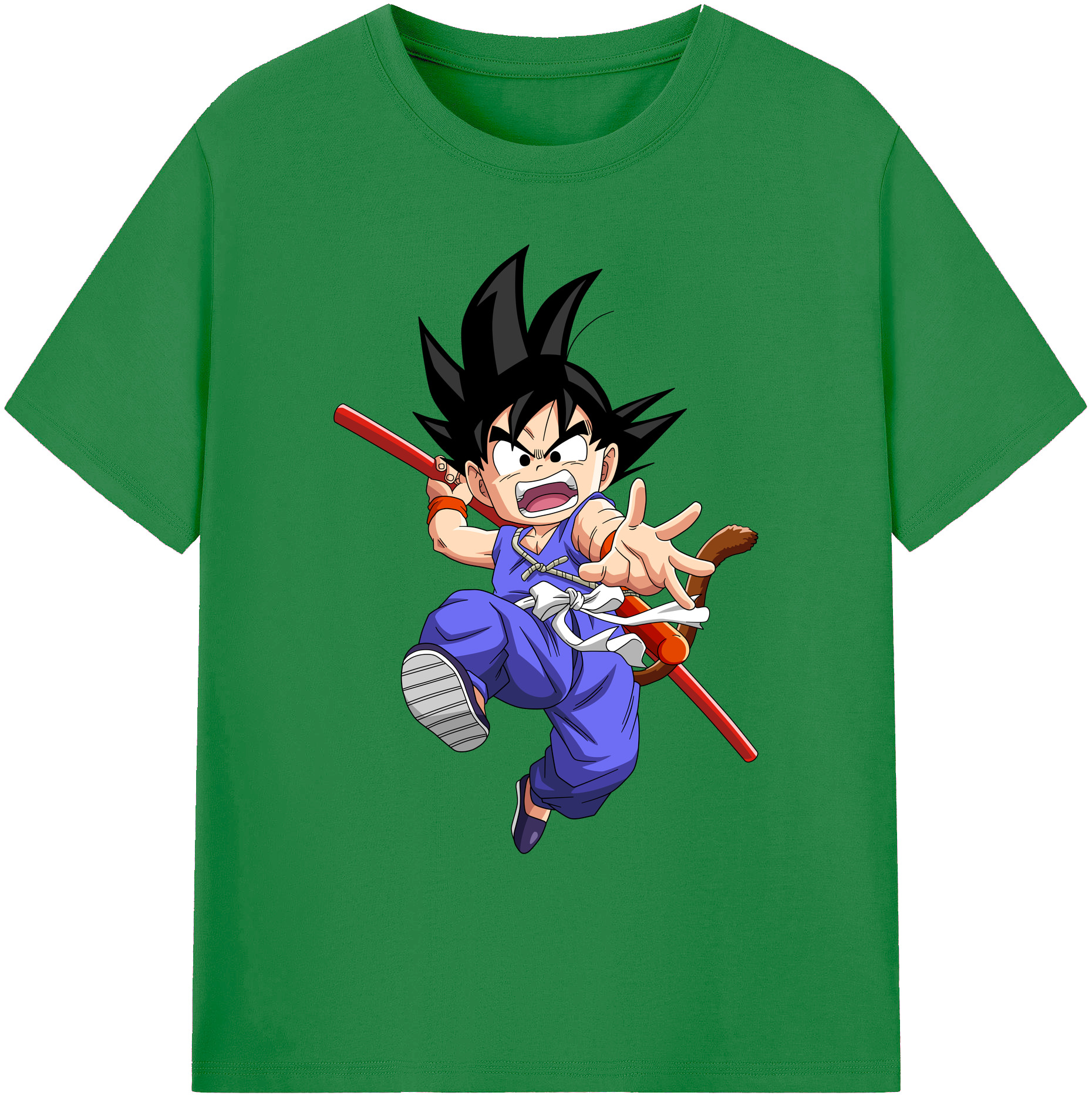 （画像用） ドラゴンボール 孫悟空（そん ごくう）Son Goku カカロット DRAGON BALL Kakarotto 綿100％ メンズ半袖Tシャツ｜肌触りやわらか＆通気性