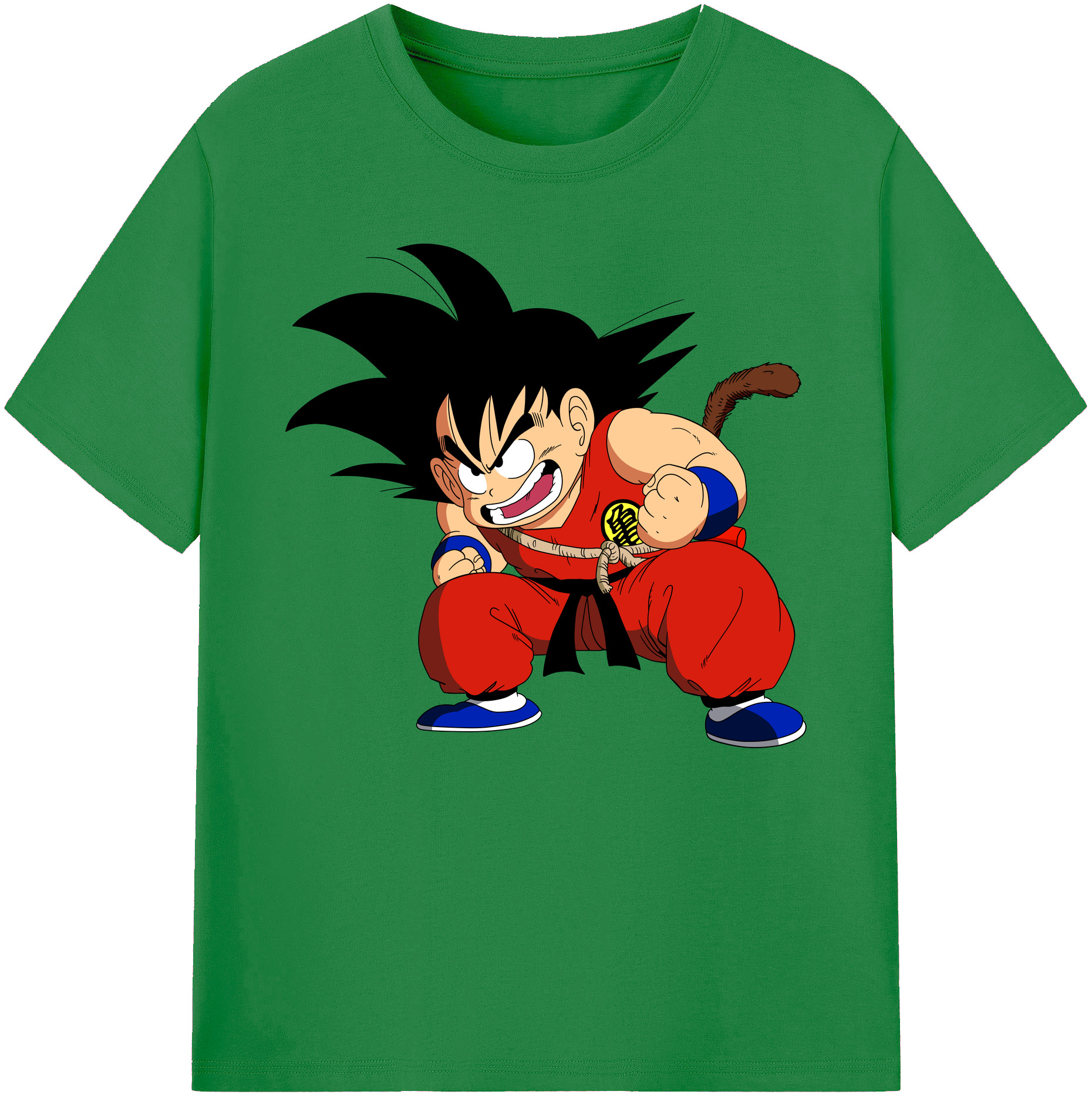 （画像用） ドラゴンボール 孫悟空（そん ごくう）Son Goku カカロット DRAGON BALL Kakarotto 綿100％ メンズ半袖Tシャツ｜肌触りやわらか＆通気性