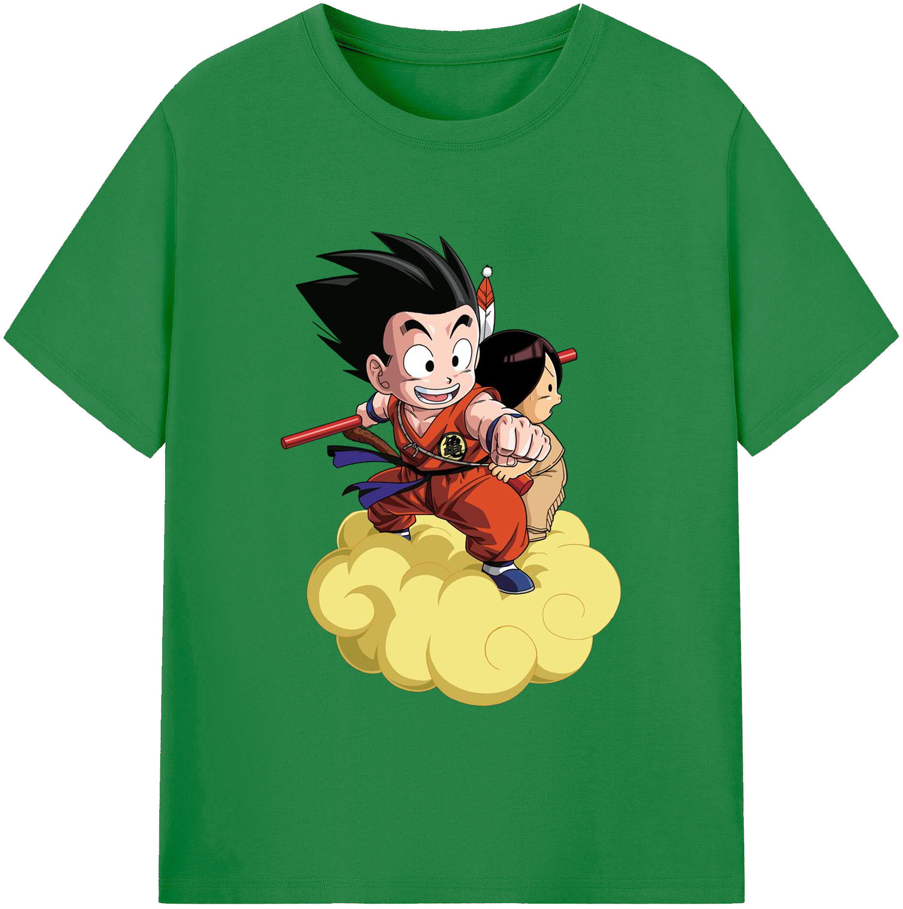 （画像用） ドラゴンボール 孫悟空（そん ごくう）Son Goku カカロット DRAGON BALL Kakarotto 綿100％ メンズ半袖Tシャツ｜肌触りやわらか＆通気性