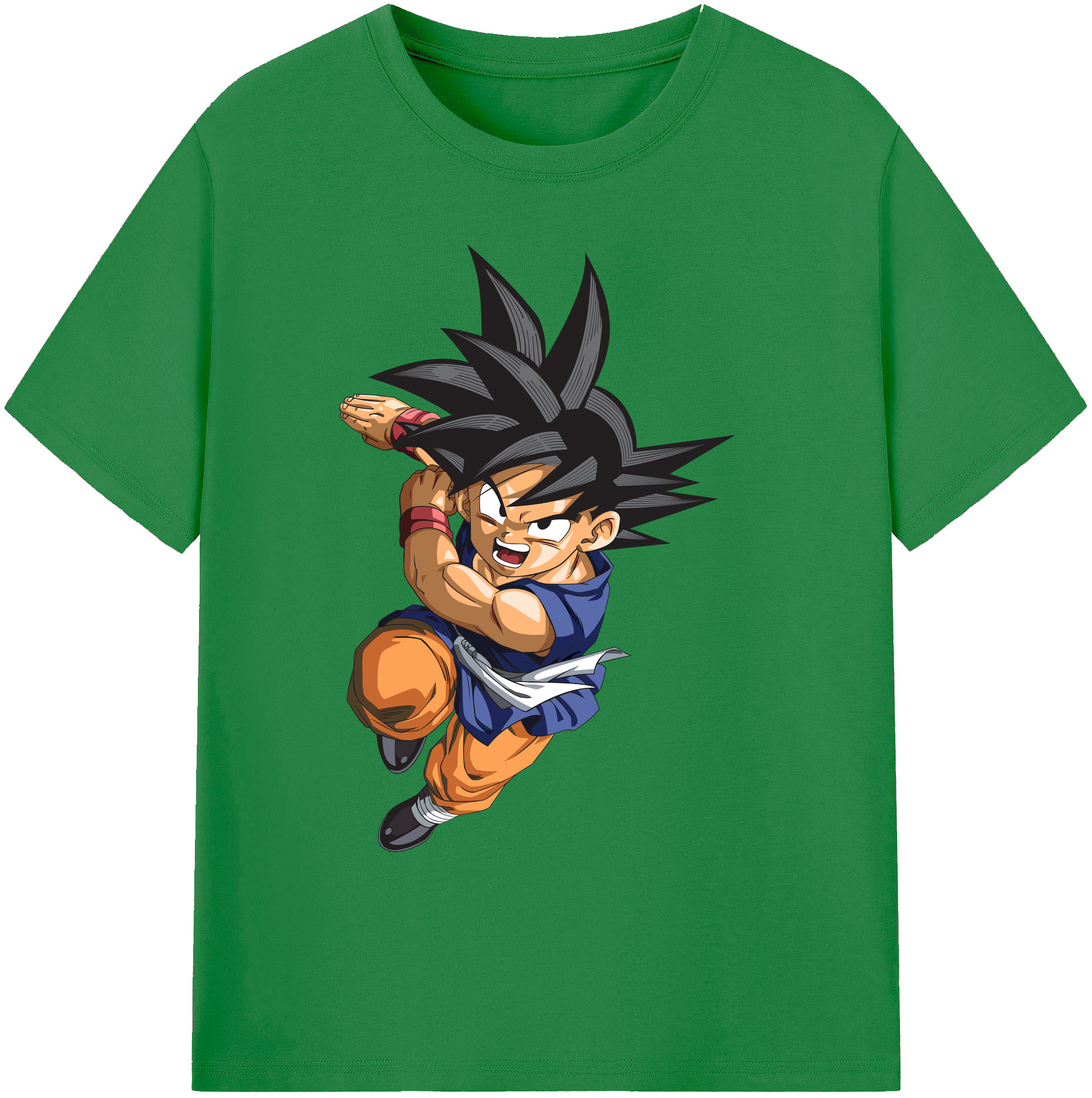 （画像用） ドラゴンボール 孫悟空（そん ごくう）Son Goku カカロット DRAGON BALL Kakarotto 綿100％ メンズ半袖Tシャツ｜肌触りやわらか＆通気性