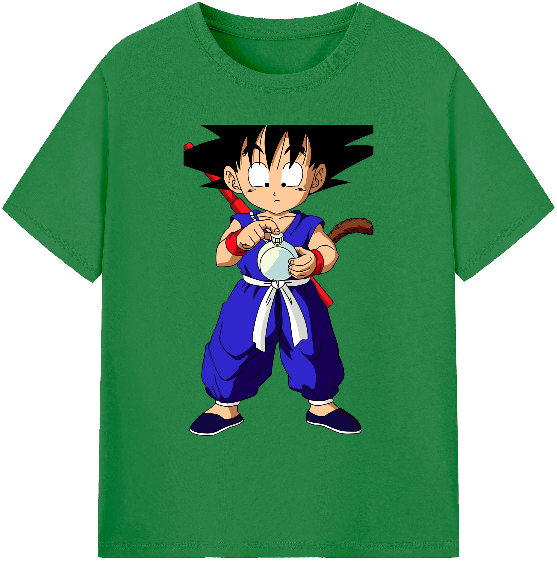 （画像用） ドラゴンボール 孫悟空（そん ごくう）Son Goku カカロット DRAGON BALL Kakarotto 綿100％ メンズ半袖Tシャツ｜肌触りやわらか＆通気性